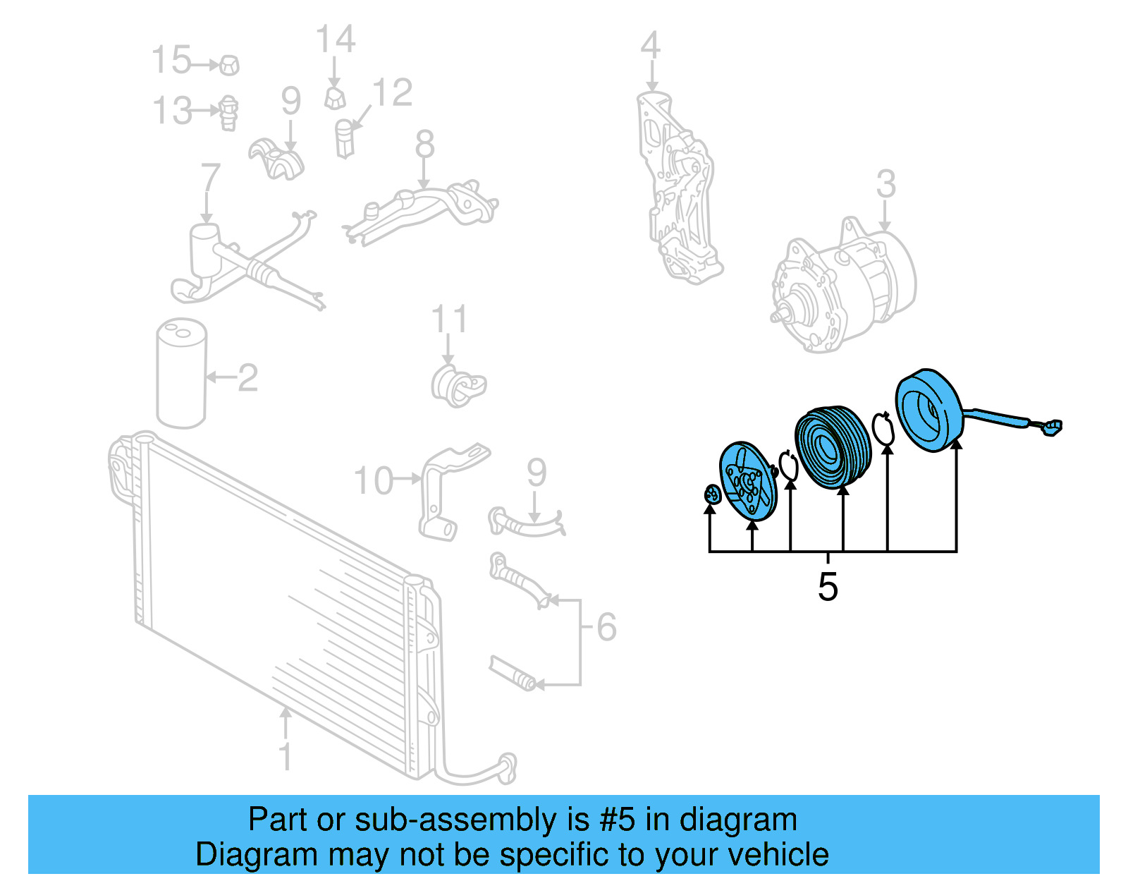 A/C Compressor Clutch 1J0-820-811-A - View 10