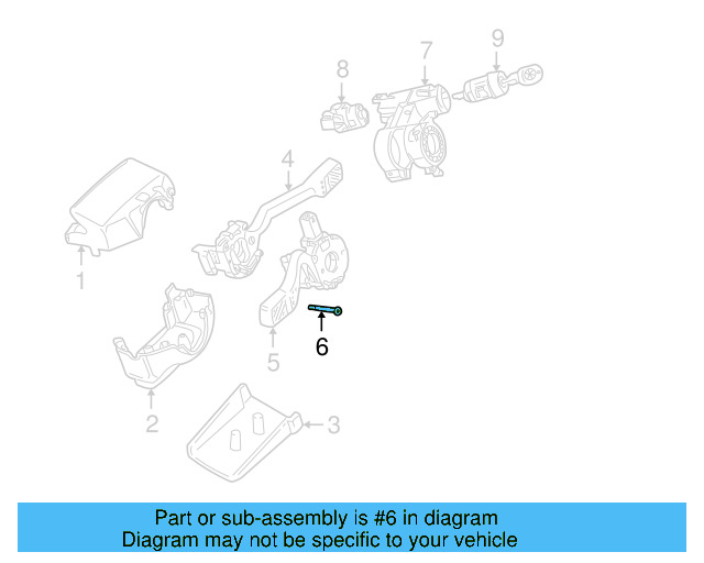 Signal Switch Screw 321-953-573 - View 3