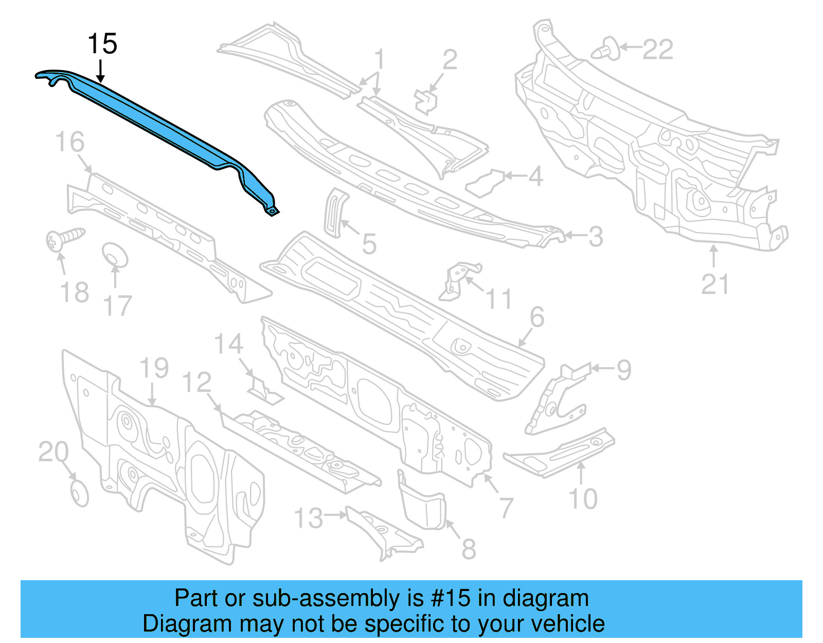 Cross Bar 5G0-805-275-C - View 8