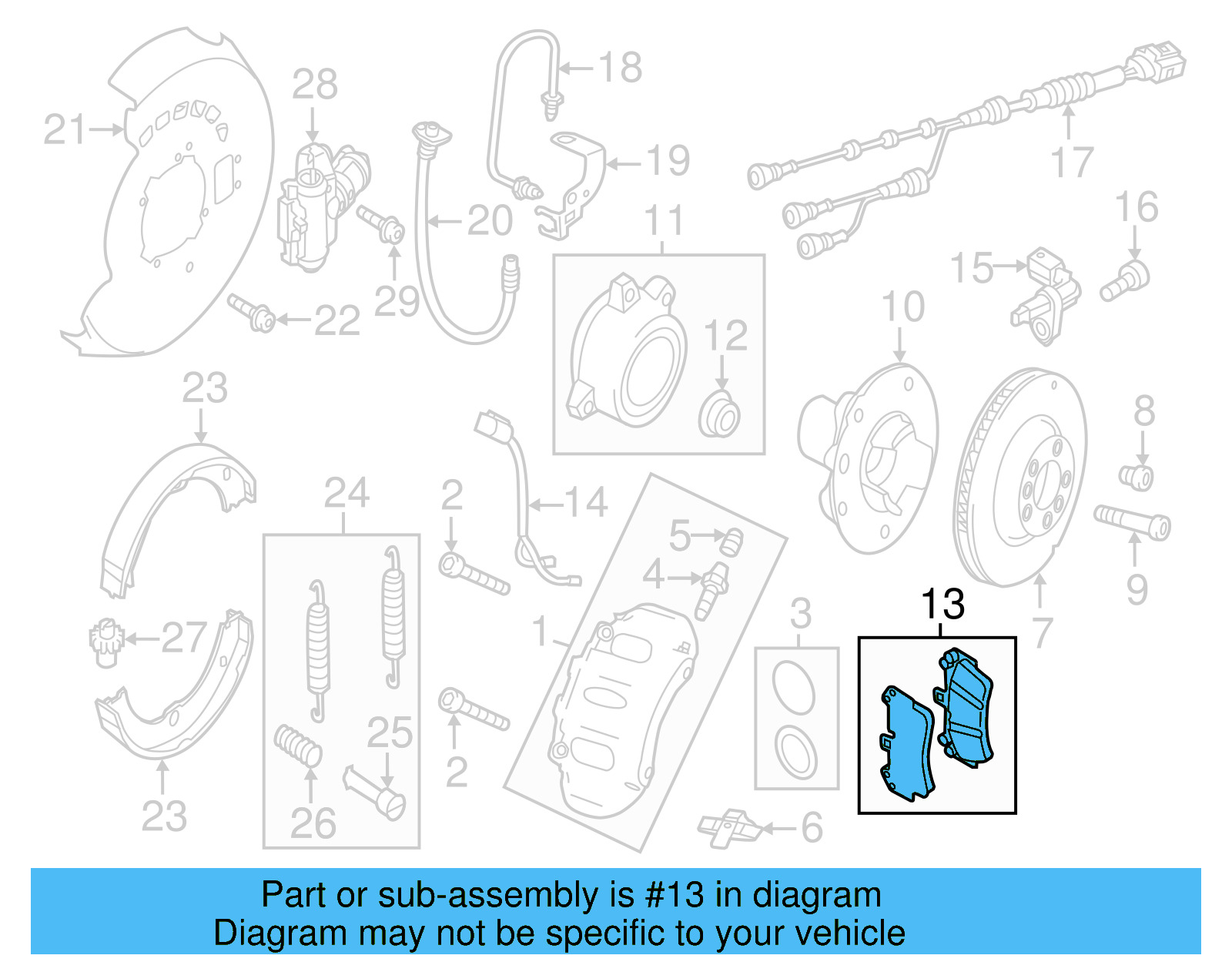 Brake Pads Rear 7P6-698-451-C - View 12