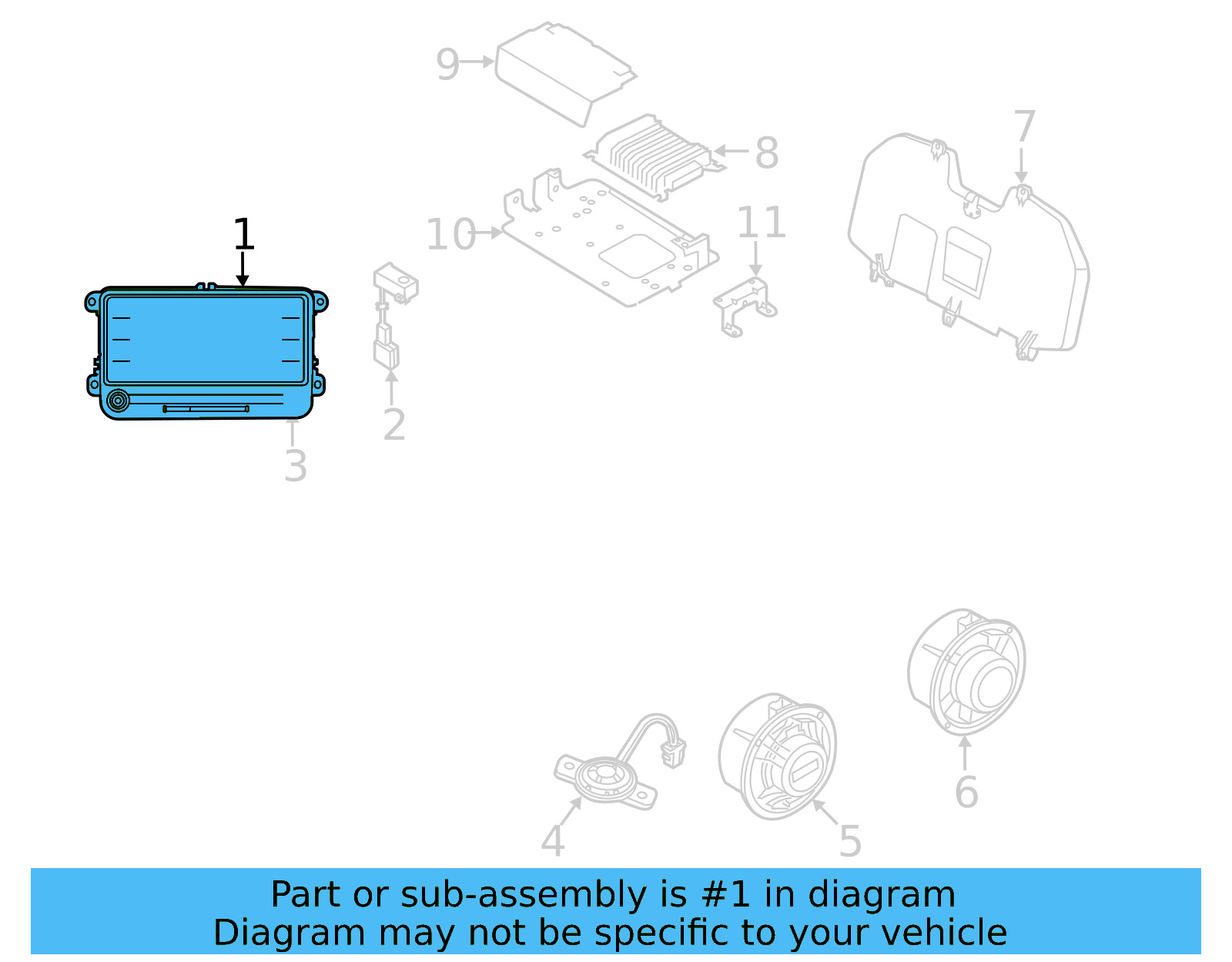 AM/FM CD 5C0-035-684-G - View 5