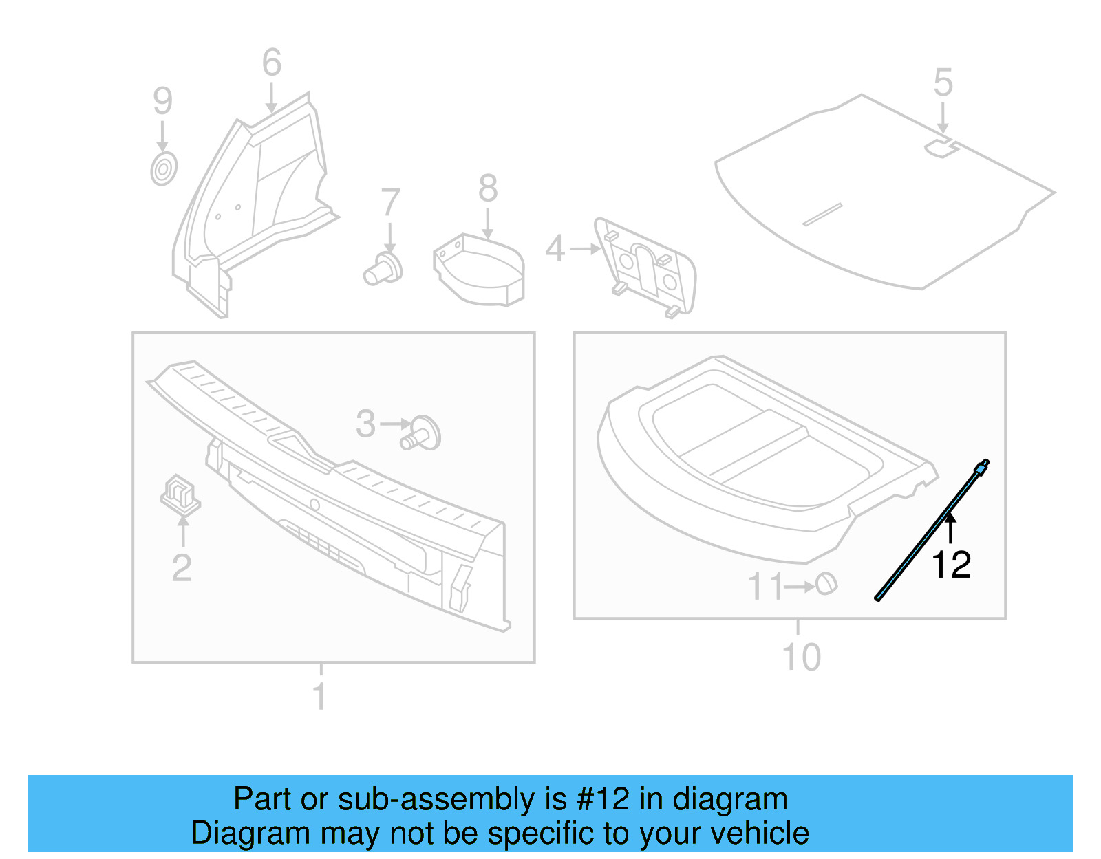 Tonneau Cover Bumper 6R6-867-097 - View 4