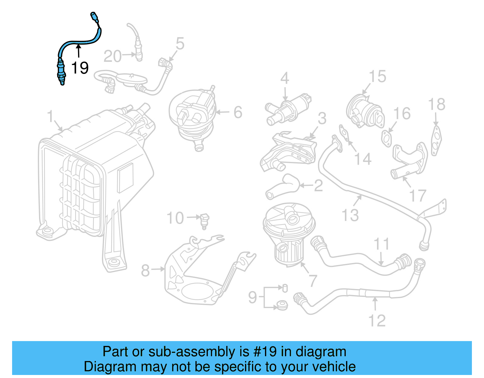 Oxygen Sensor 1K0-998-262-H - View 8