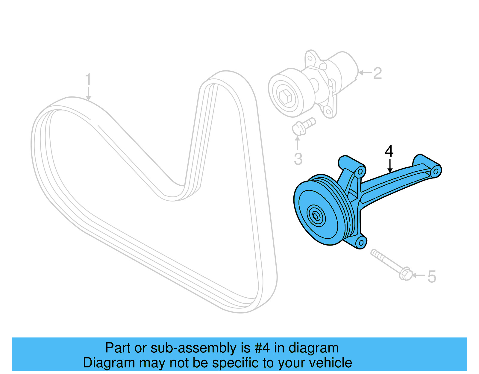 Idler Pulley 06K-145-172 - View 4