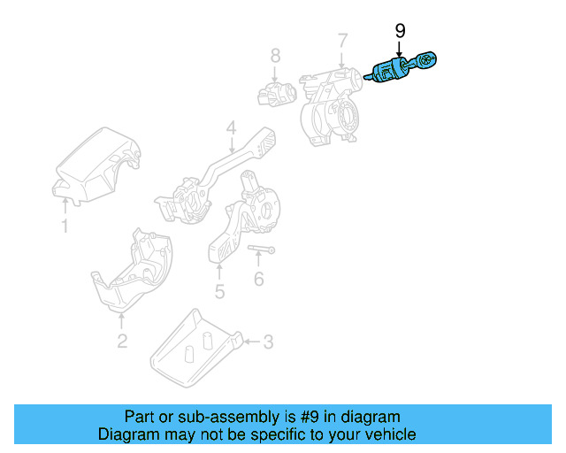 Ignition Lock Cylinder 7D0-905-855-A - View 2