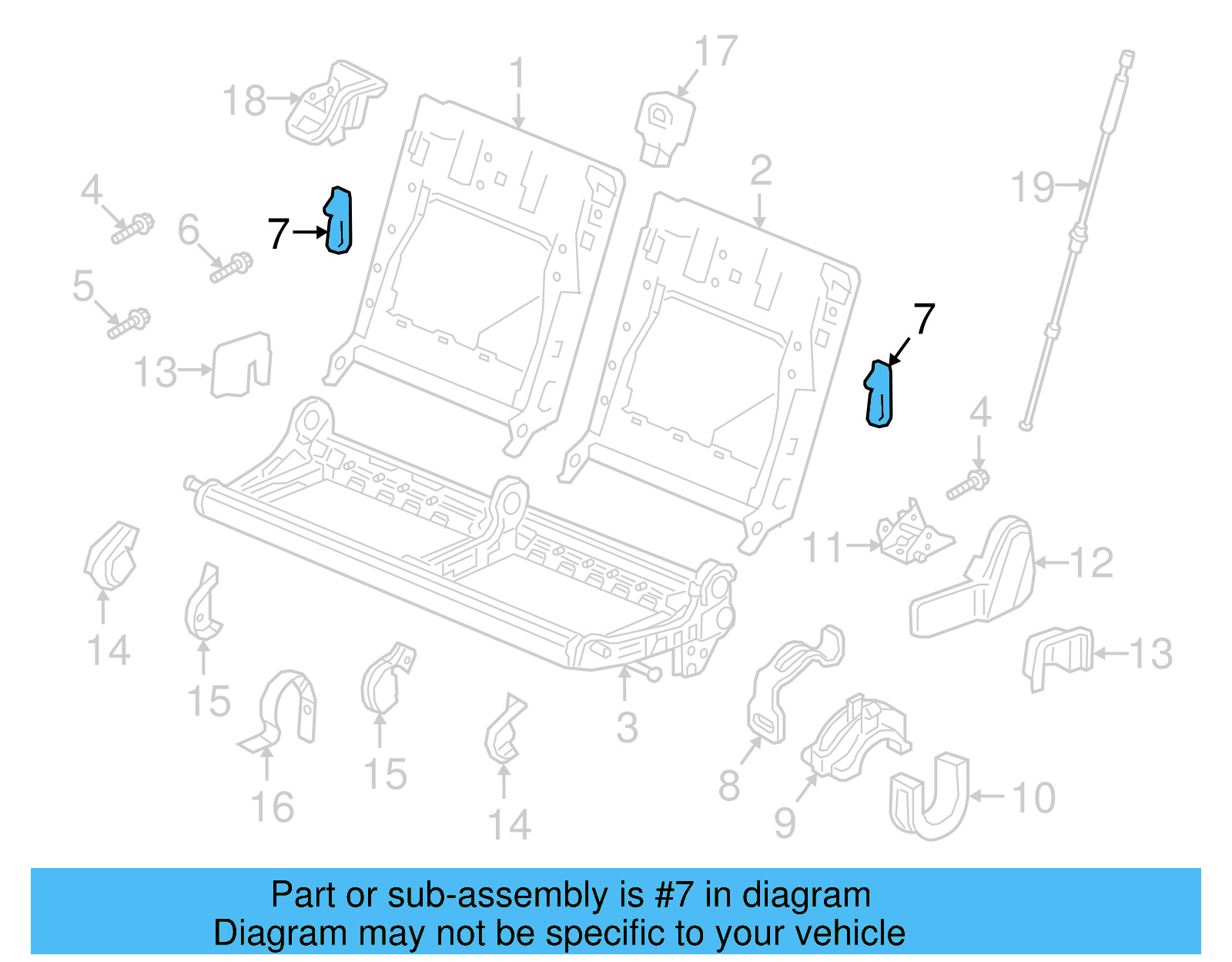 Seat Frame Strap 565-888-843 - View 4