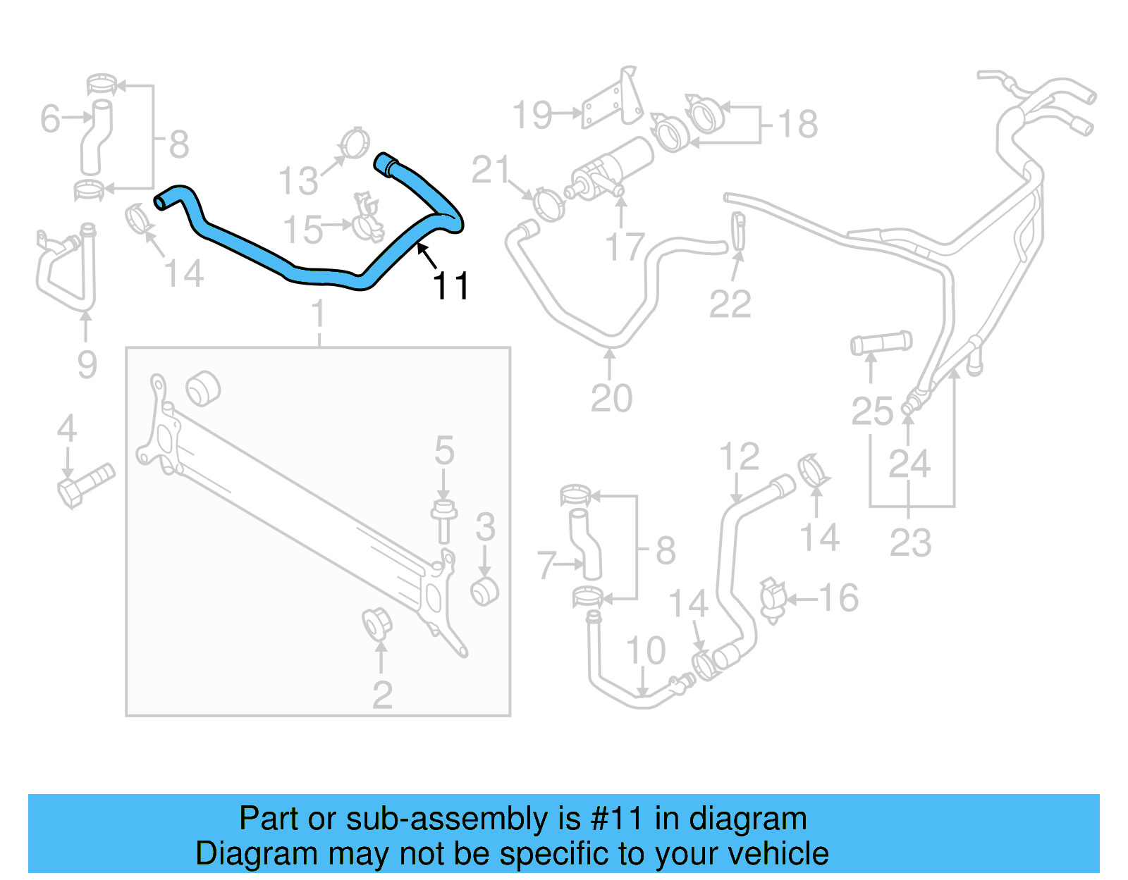 Connector Hose 7L6-121-058-AQ - View 4