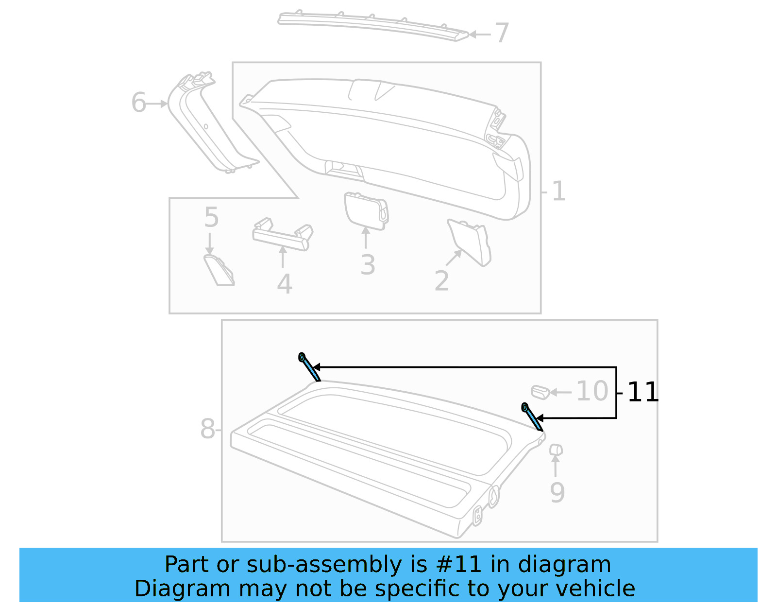 Tonneau Cover Strap 2GJ-863-634 - View 4