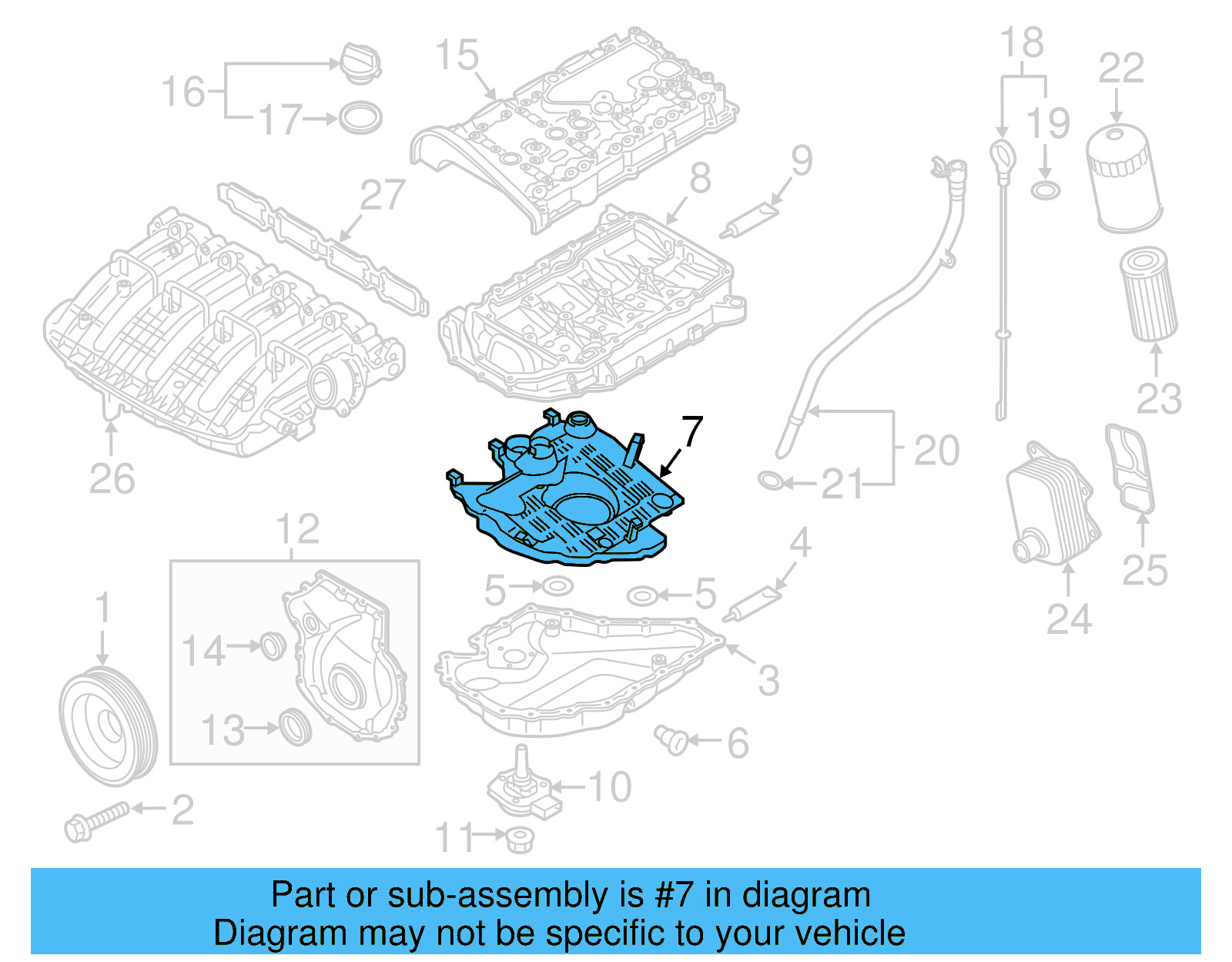 Oil Pan Baffle 06K-103-138-P - View 20