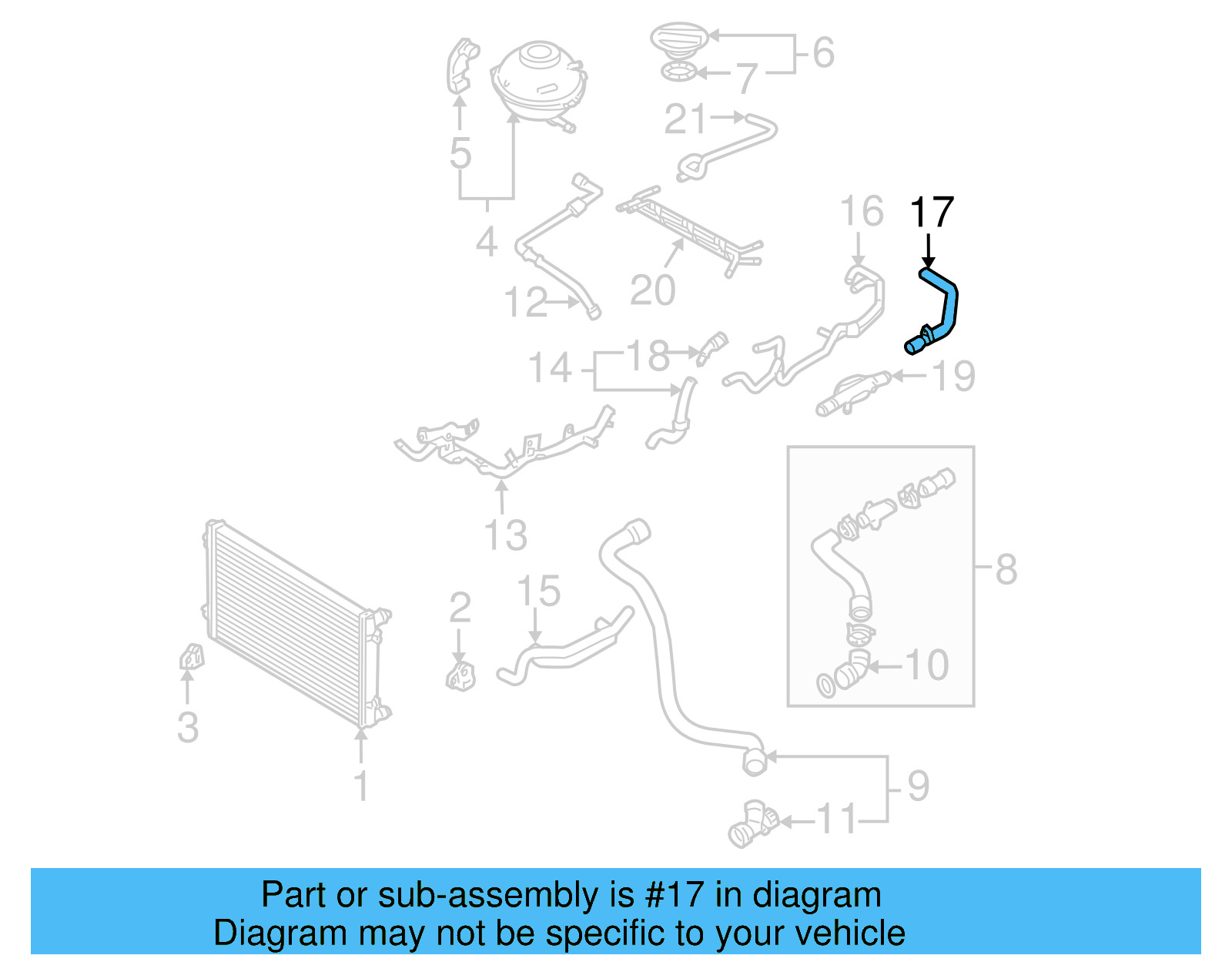 Hose 1C0-121-157-L - View 4