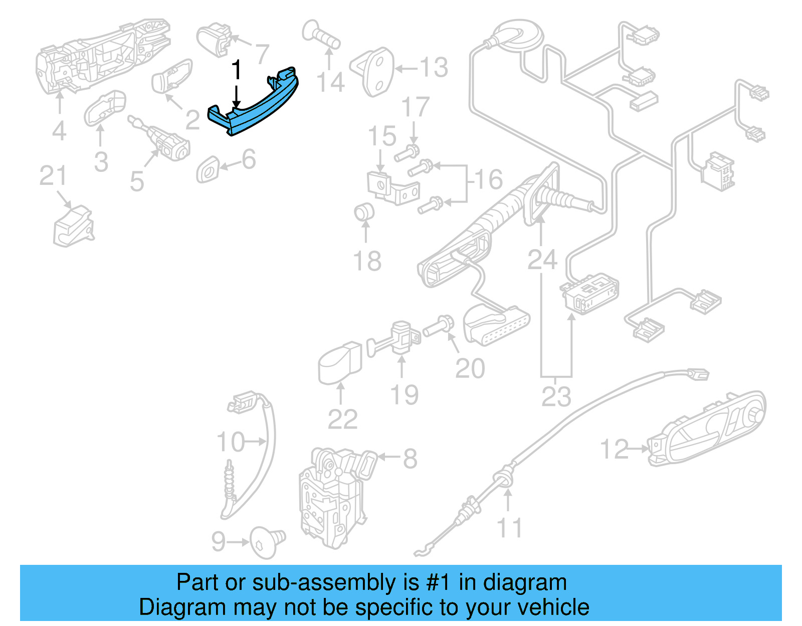 Handle, Outside 6R4-837-205-D-3FZ - View 7