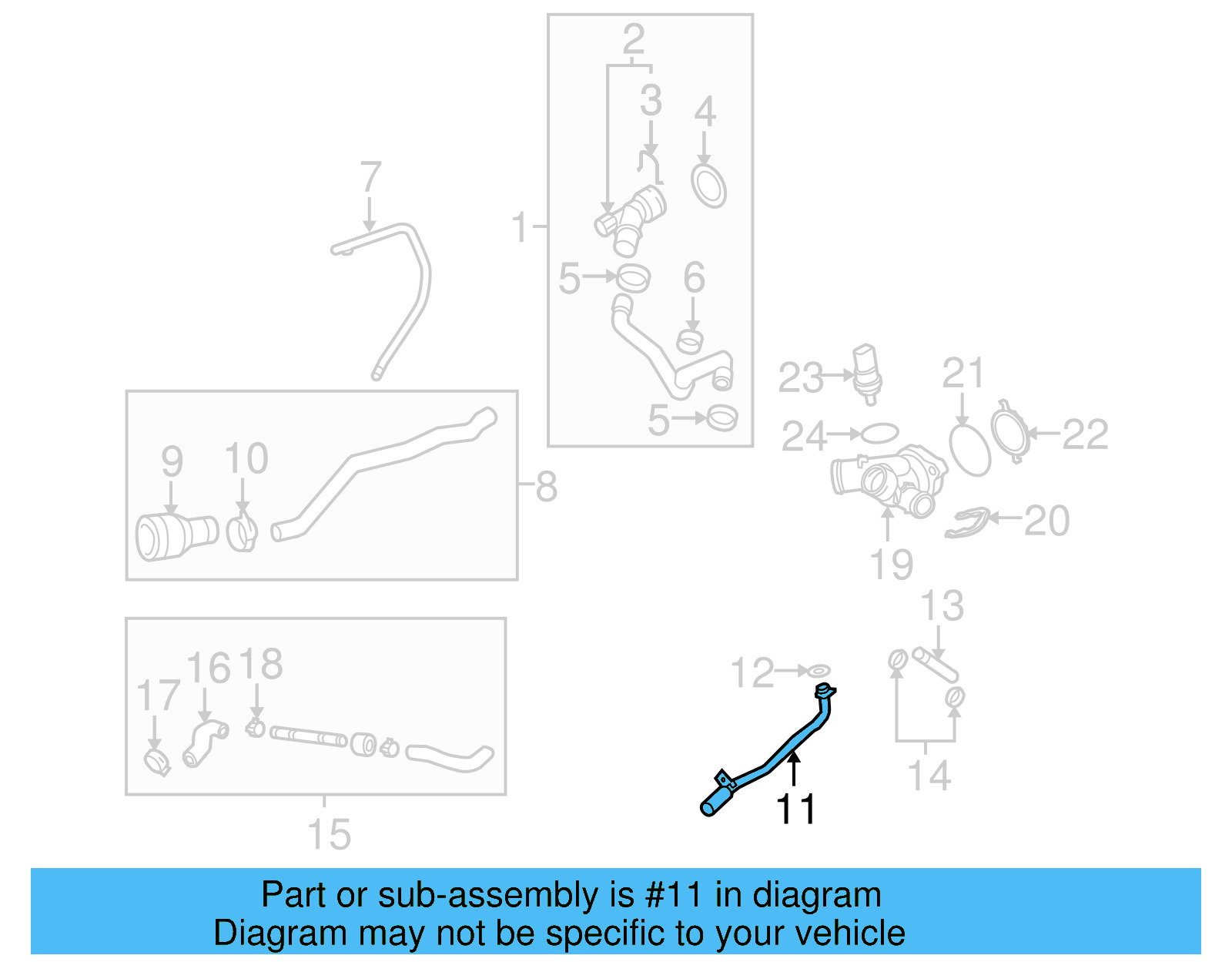 Water Pipe 07K-121-065-M - View 11