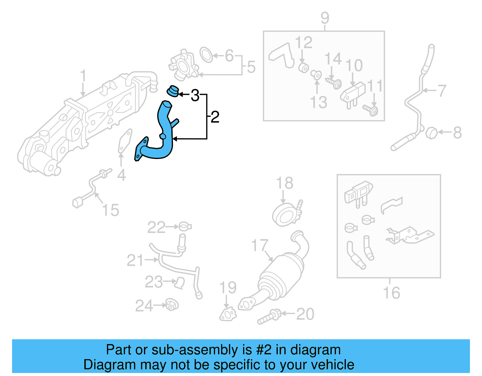 Connector Pipe 03L-131-521-AE - View 6