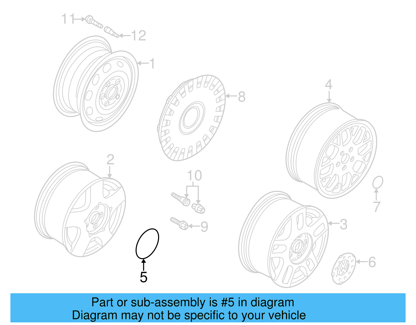 Center Cap 1J0-601-149-B-FED - View 44