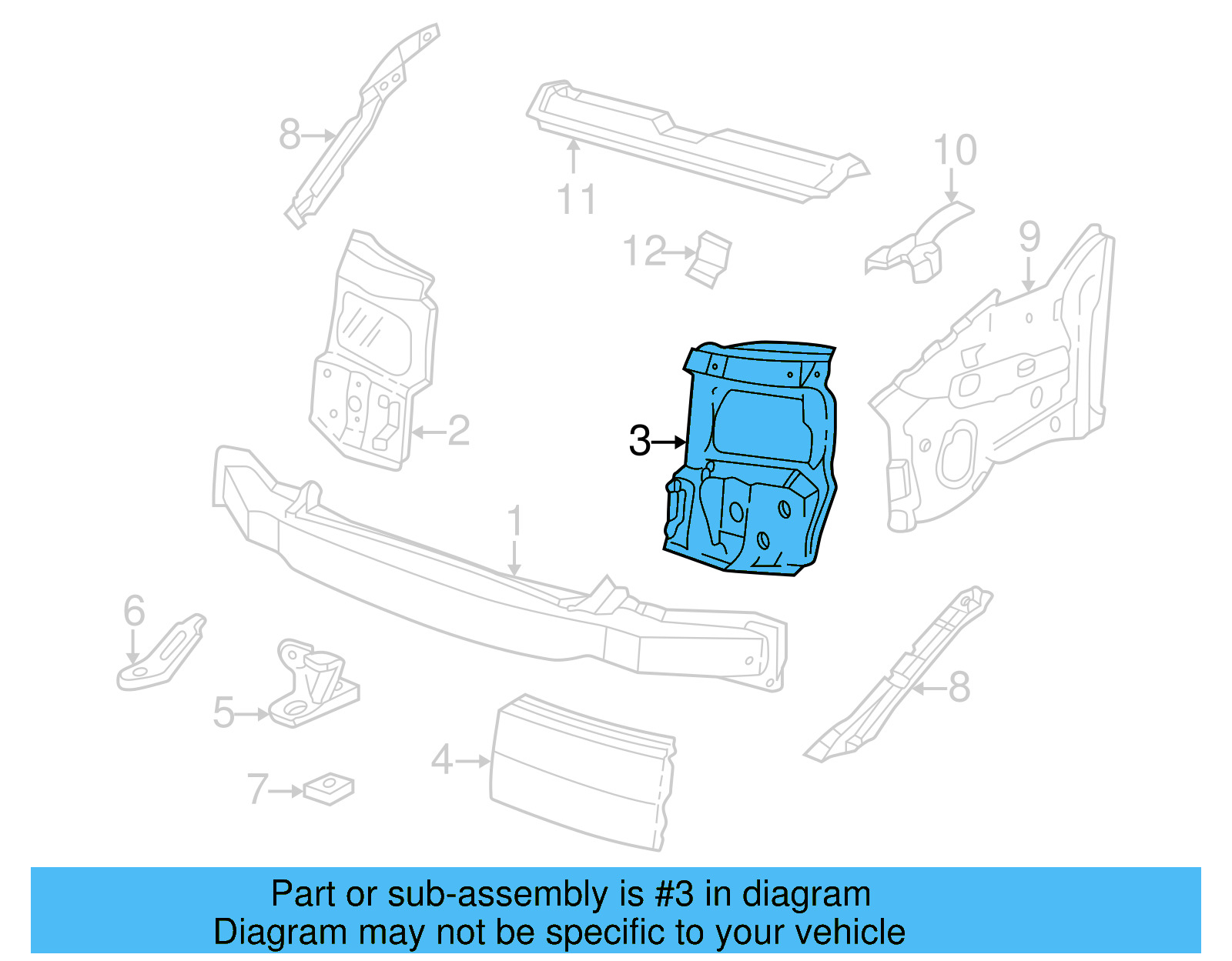 Mount Panel 7D0-805-071-A - View 10
