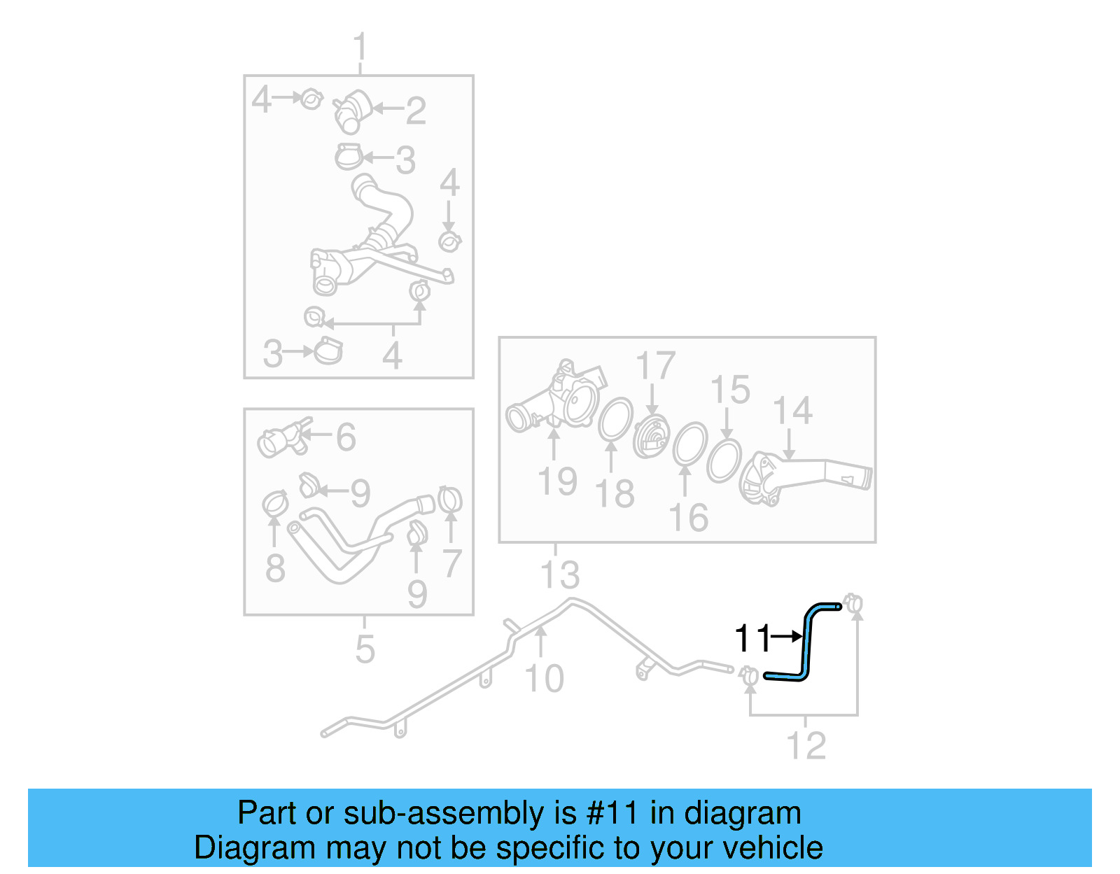 Overflow Hose 1C0-121-447-BF - View 16
