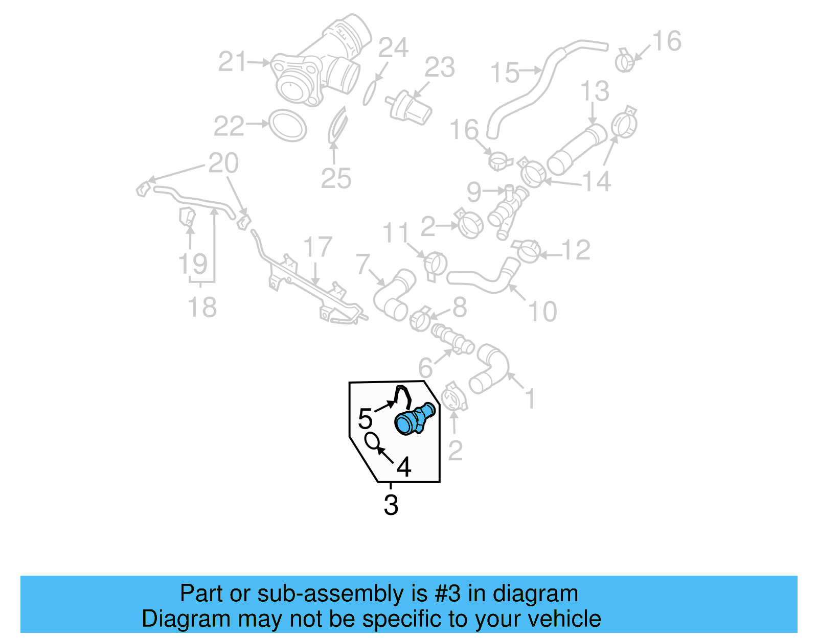 Upper Coupling 1K0-122-291-M - View 16