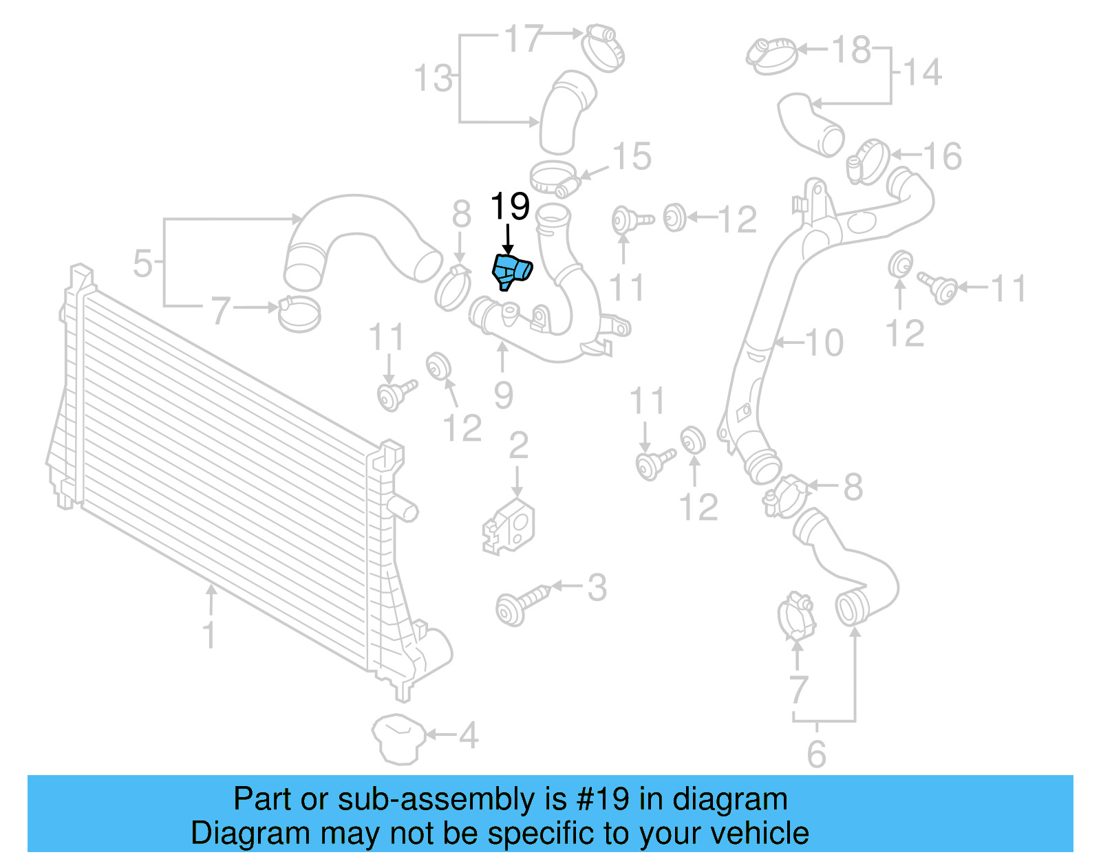 Pressure Sensor 06K-906-051-E - View 6