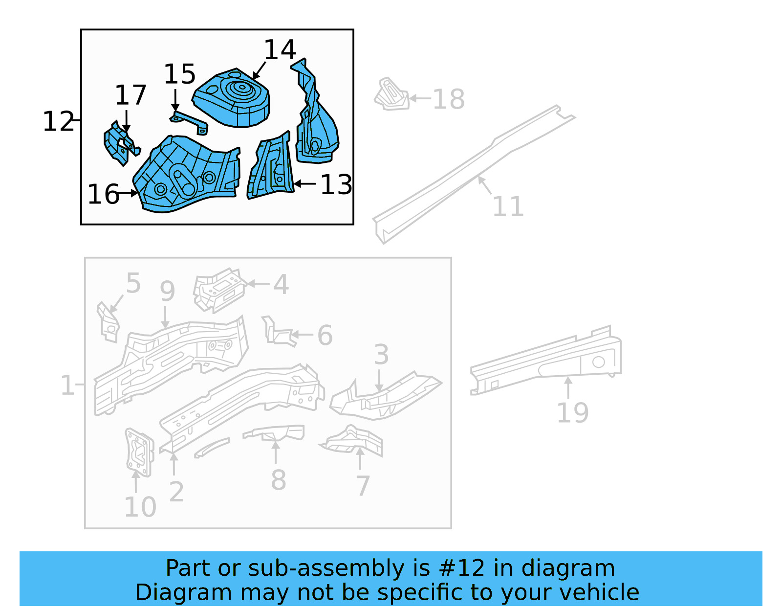 Apron Assembly 5QN-805-116 - View 4