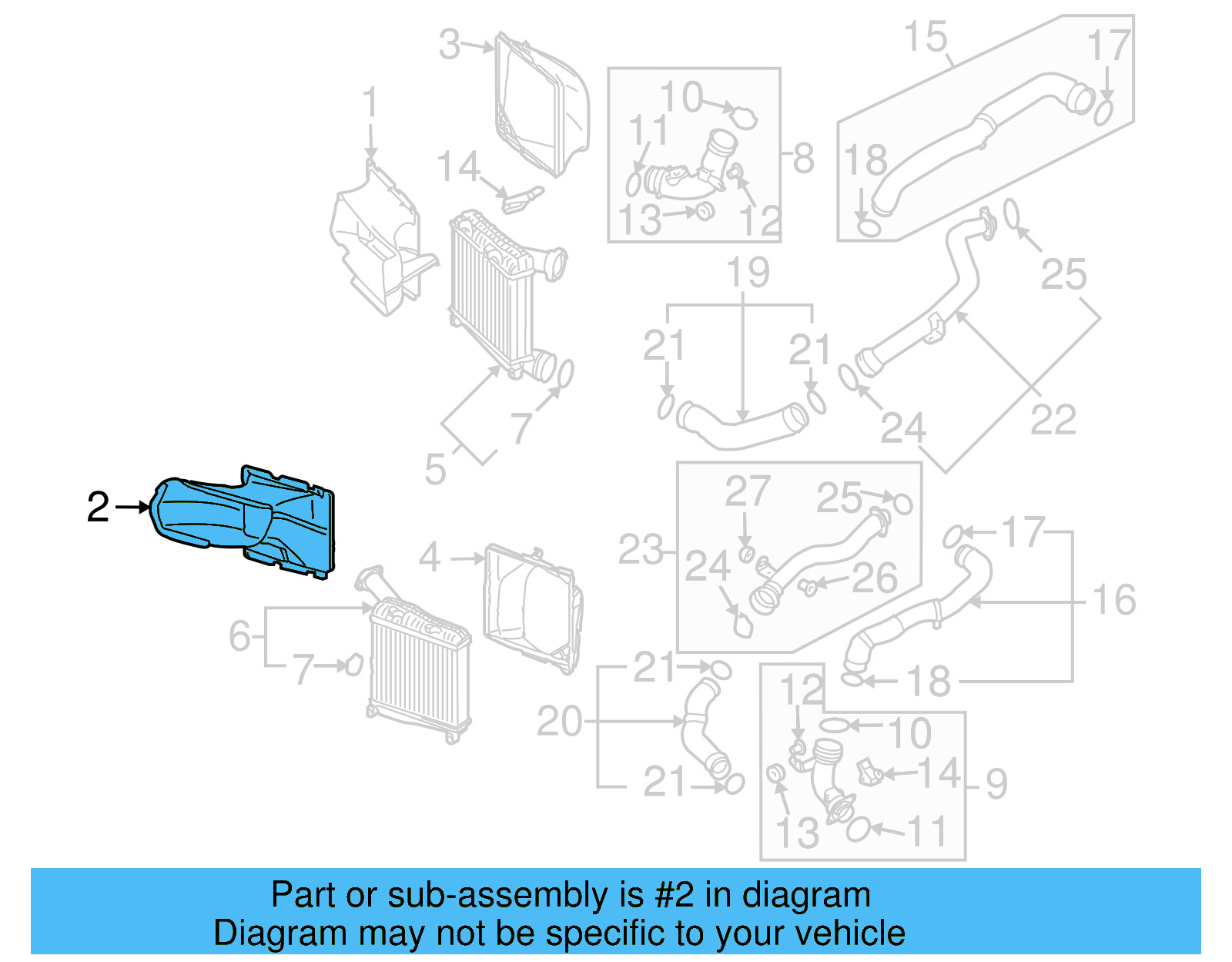 Intake Duct 7L6-117-335-A - View 4