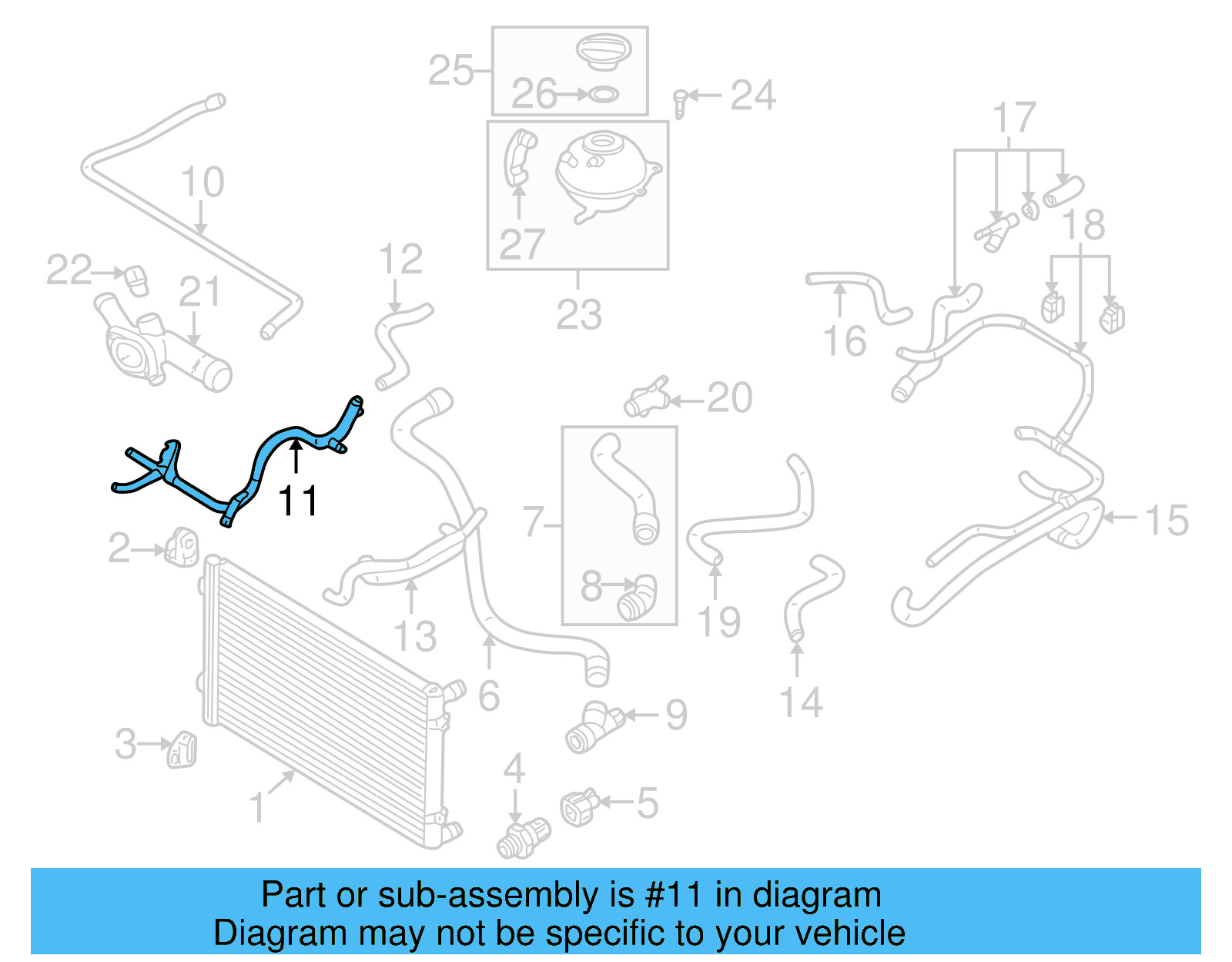 Water Pipe 06A-121-065-AR - View 17
