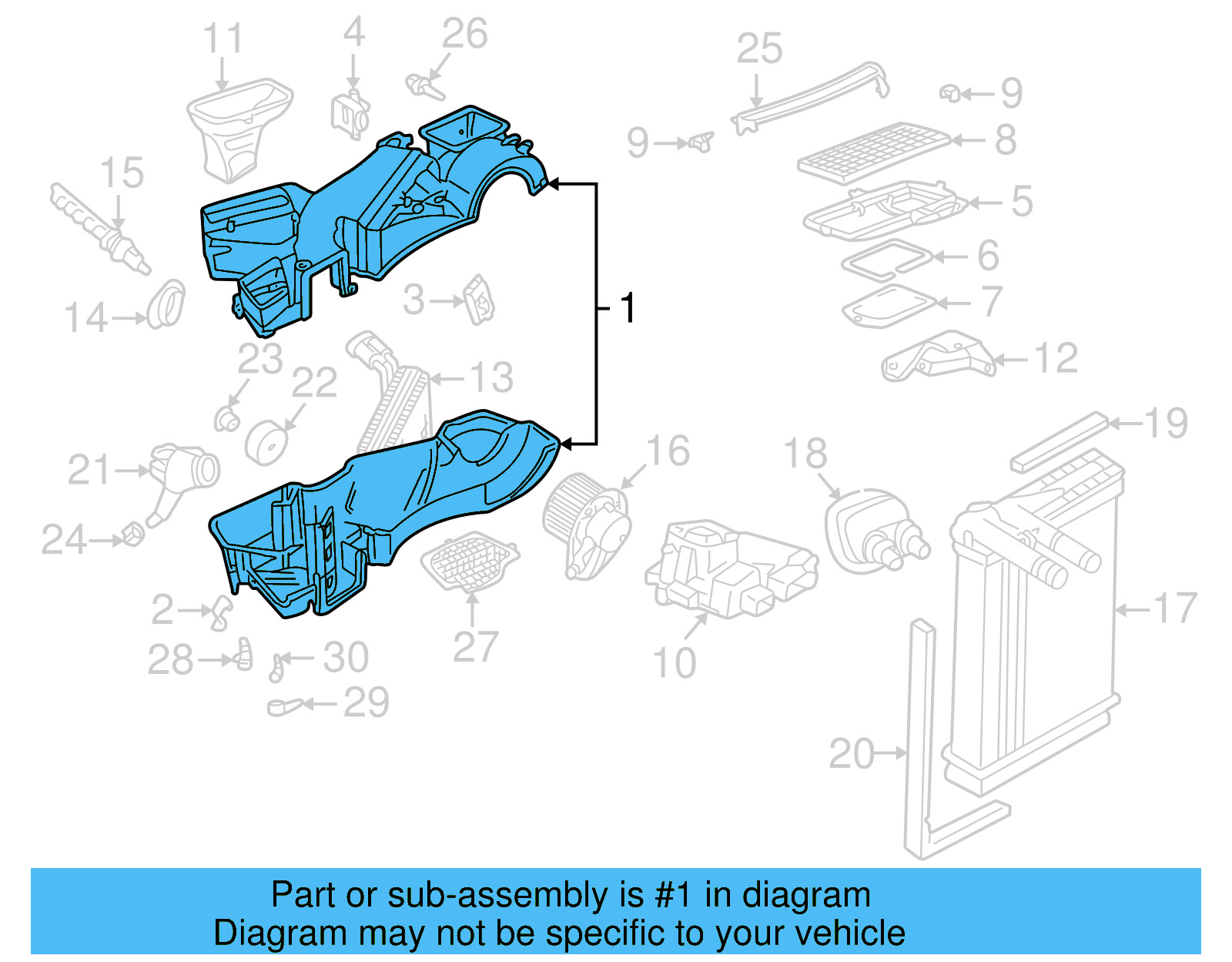 Evaporator Case 8D1-820-024-B - View 13