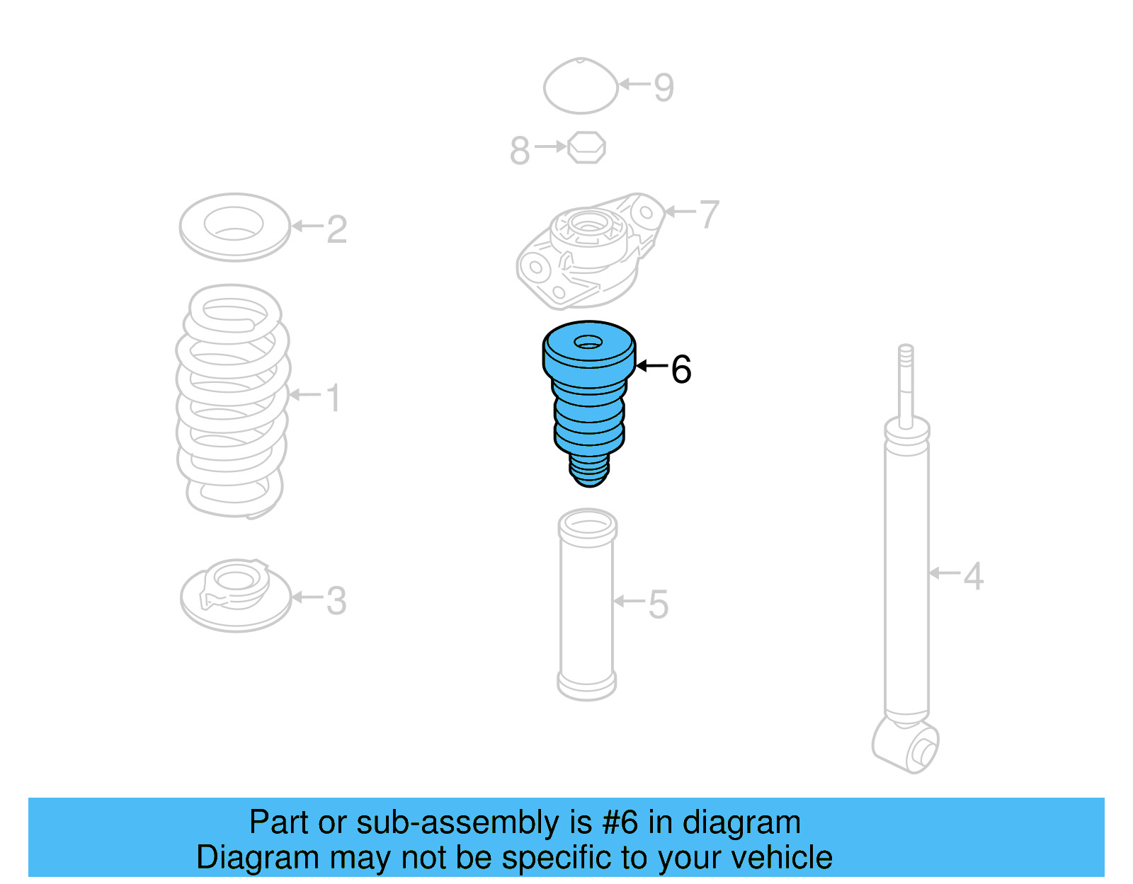 Strut Bumper 3C0-511-359-B - View 19