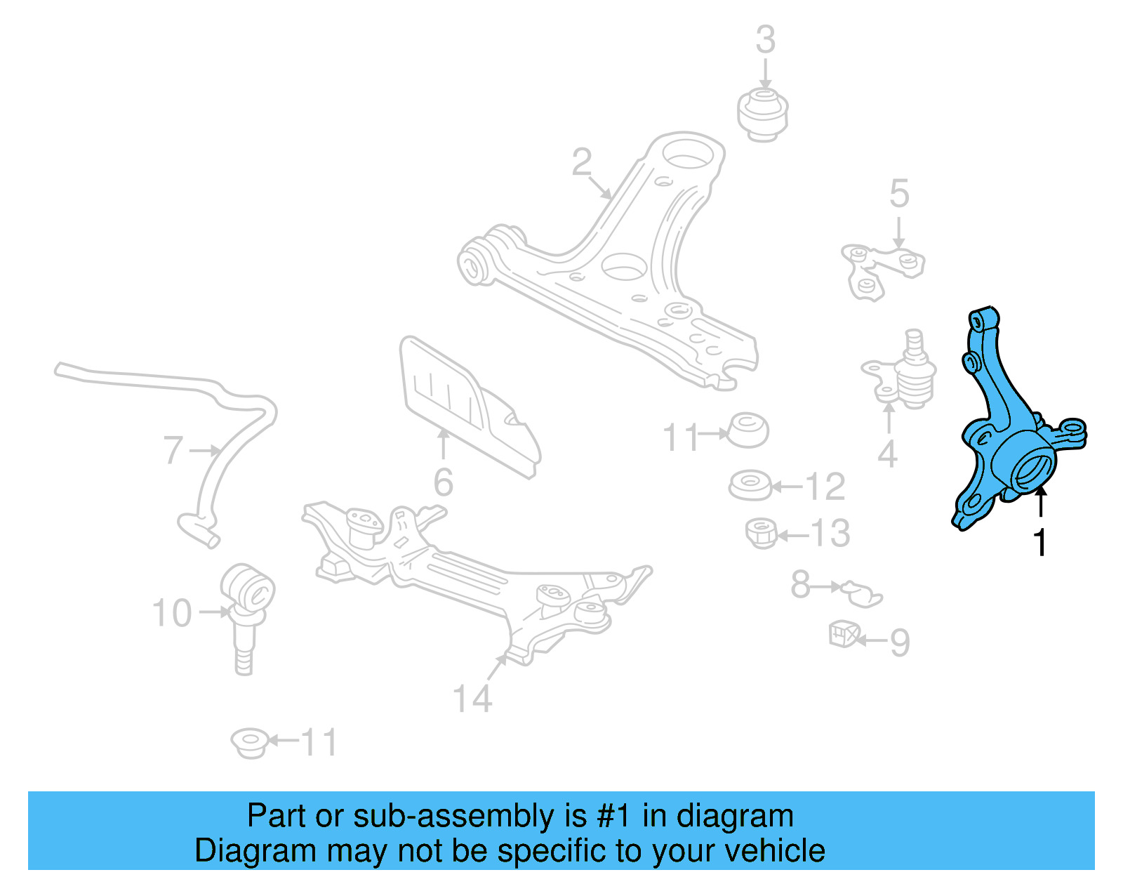 Steering Knuckle 357-407-255-C - View 4