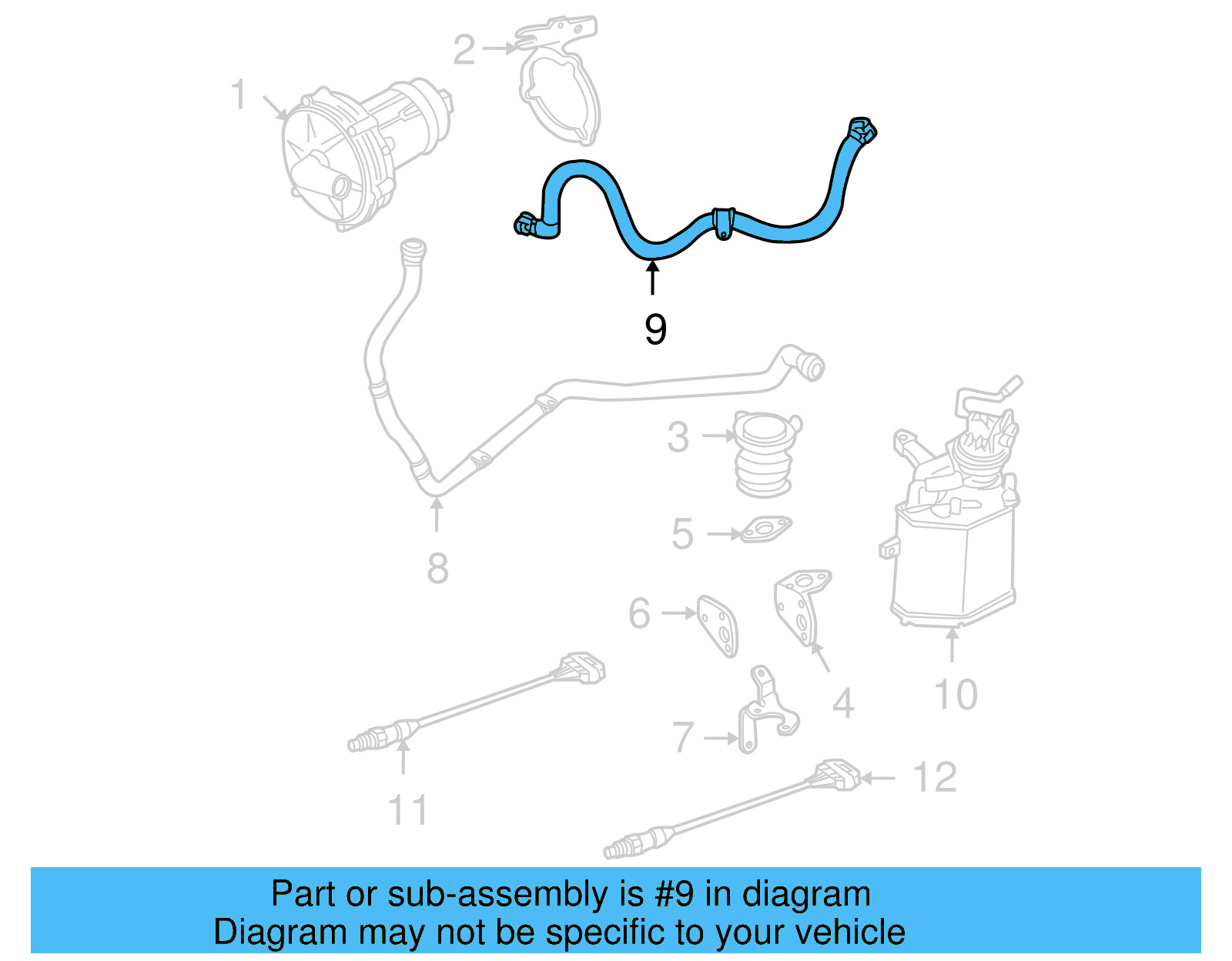 Connector Hose 1C0-131-126 - View 10