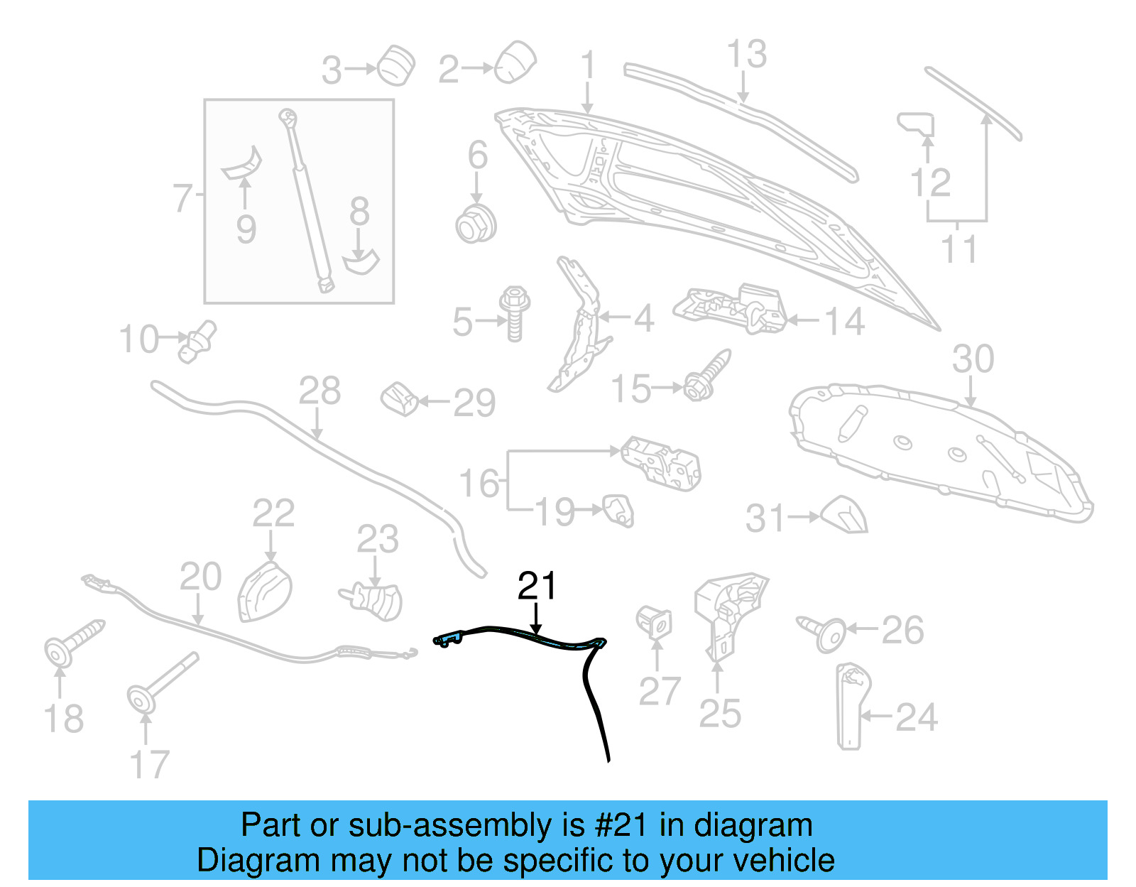 Release Cable 5K0-823-535 - View 17
