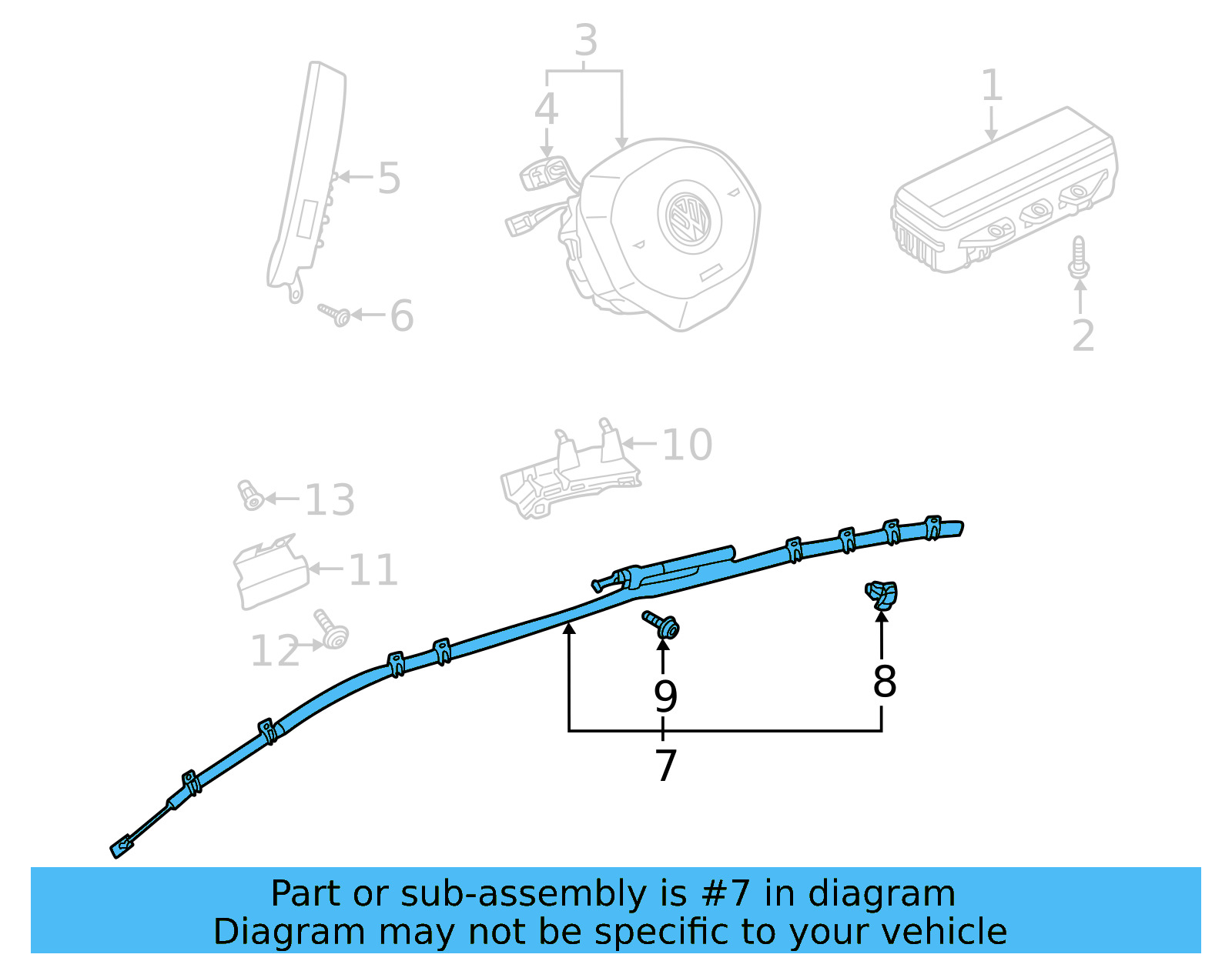Head Air Bag 11B-880-741-J - View 4