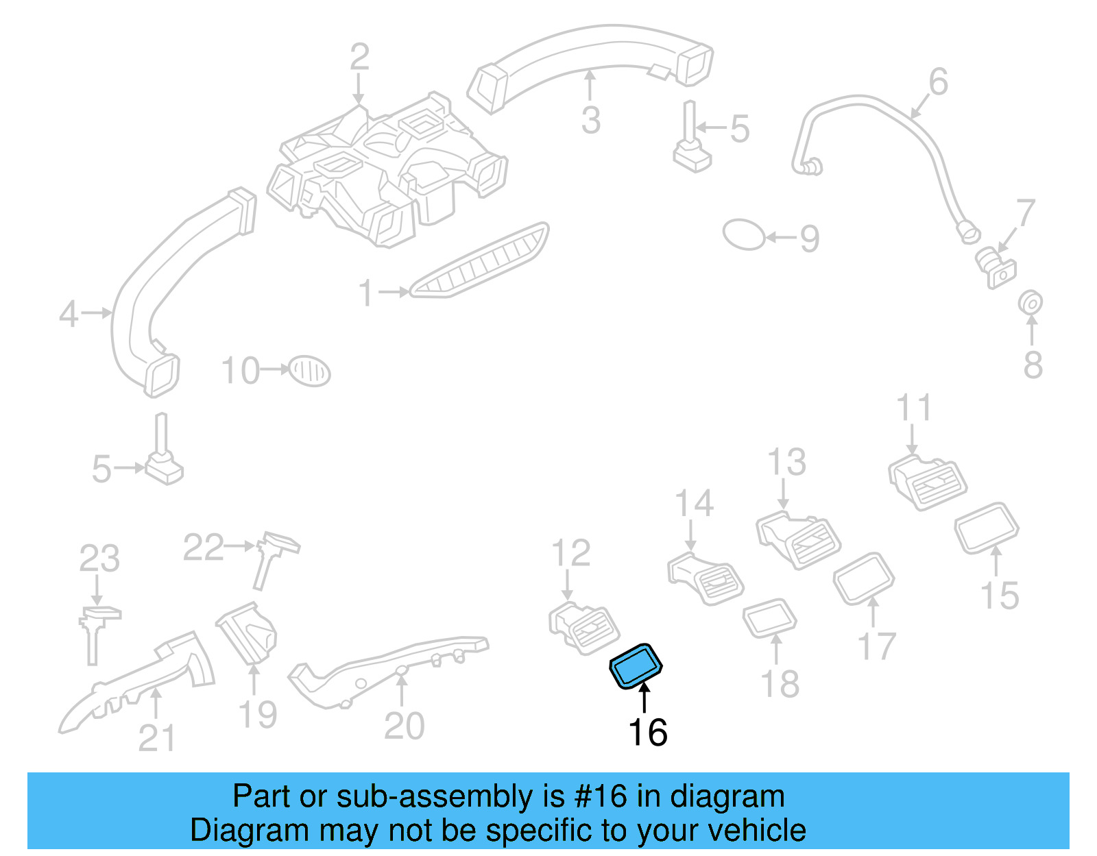 Trim Bezel 7P1-819-573-B-1QB - View 6