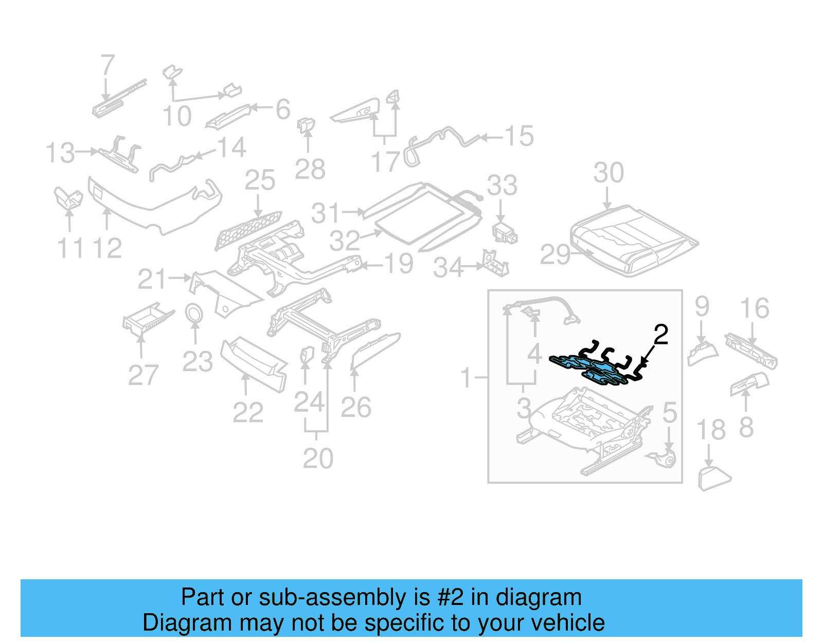 Seat Cushion Spring 8E0-881-303 - View 7