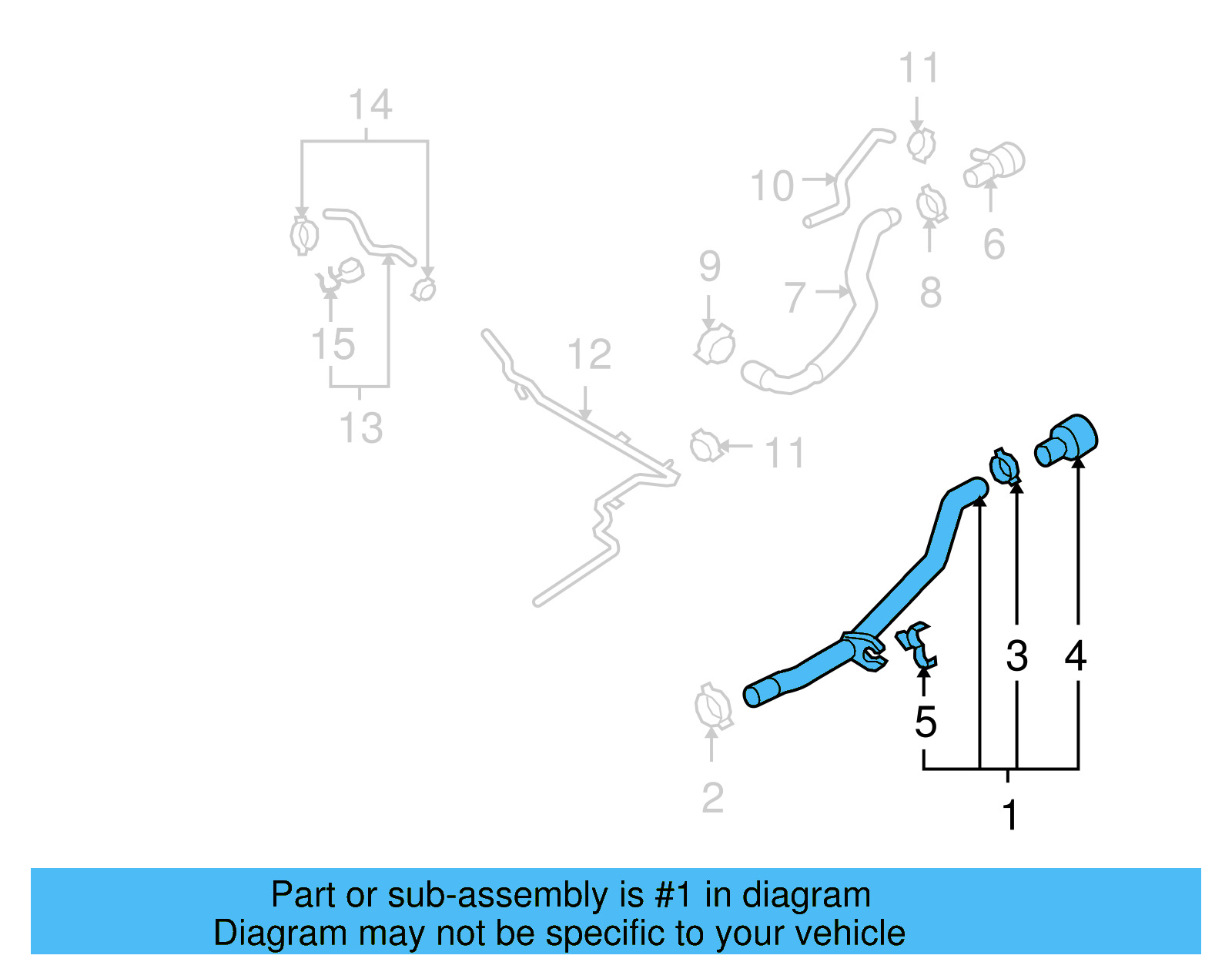 Hose Assembly 5N0-122-073-L - View 6
