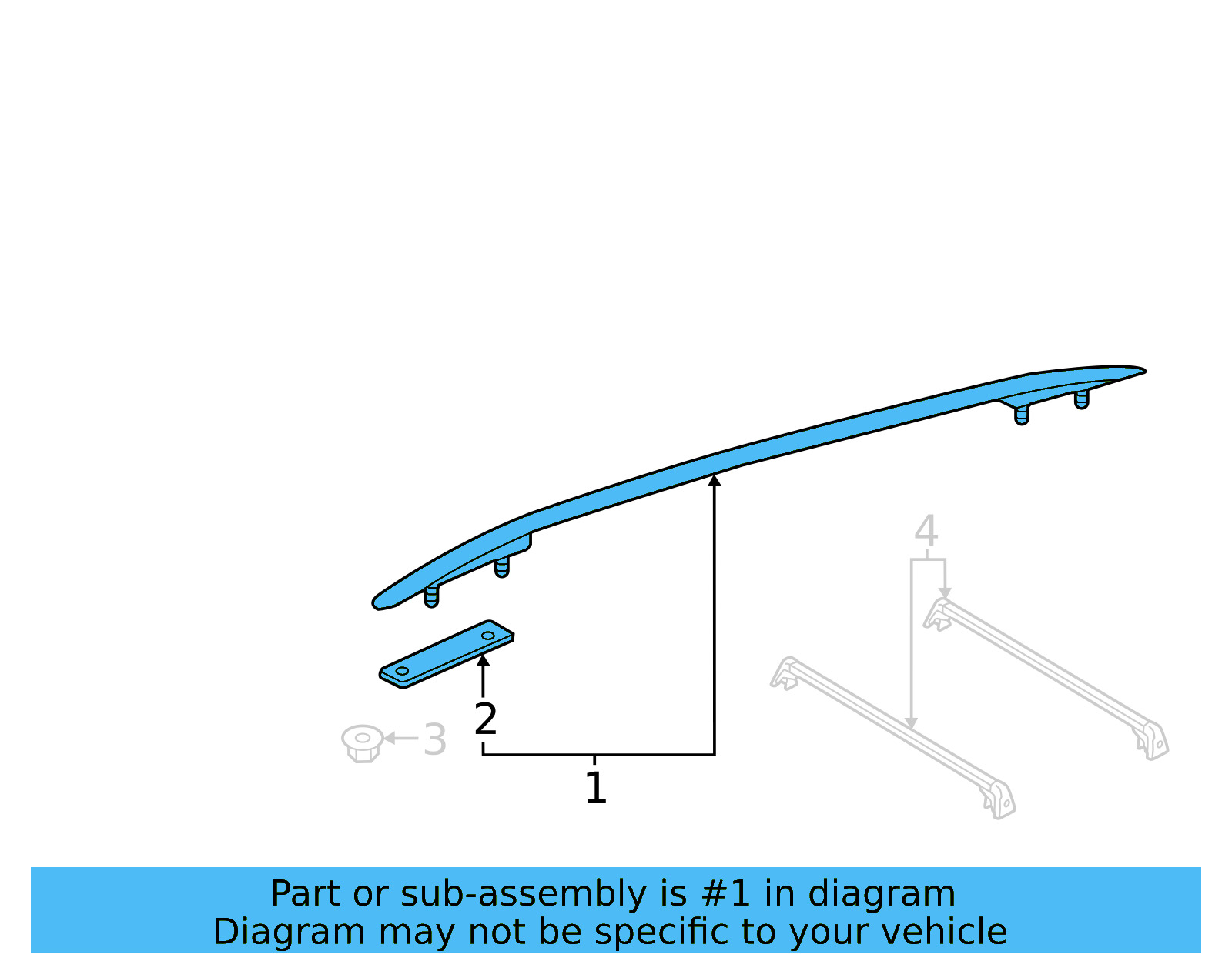 Roof Rail 3CM-860-033-KW1 - View 7
