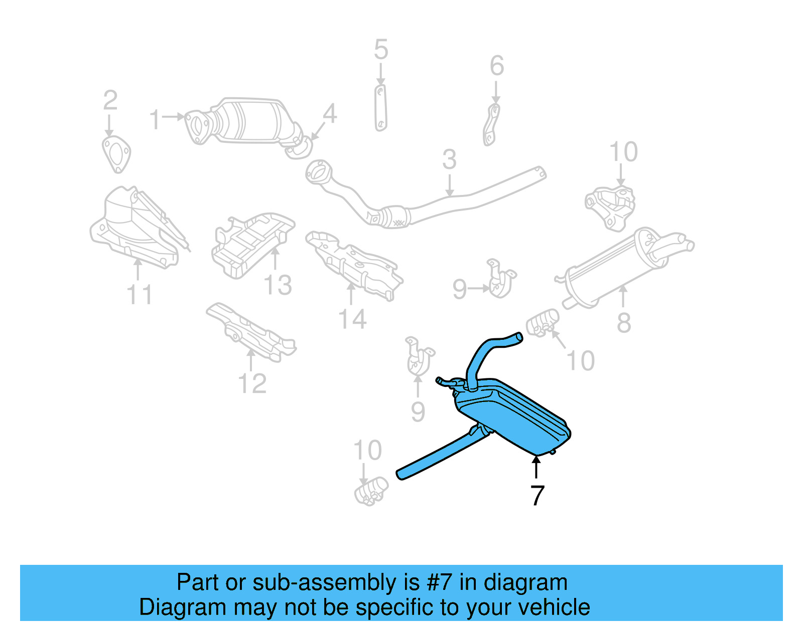 Muffler 3B0-253-409-T - View 7