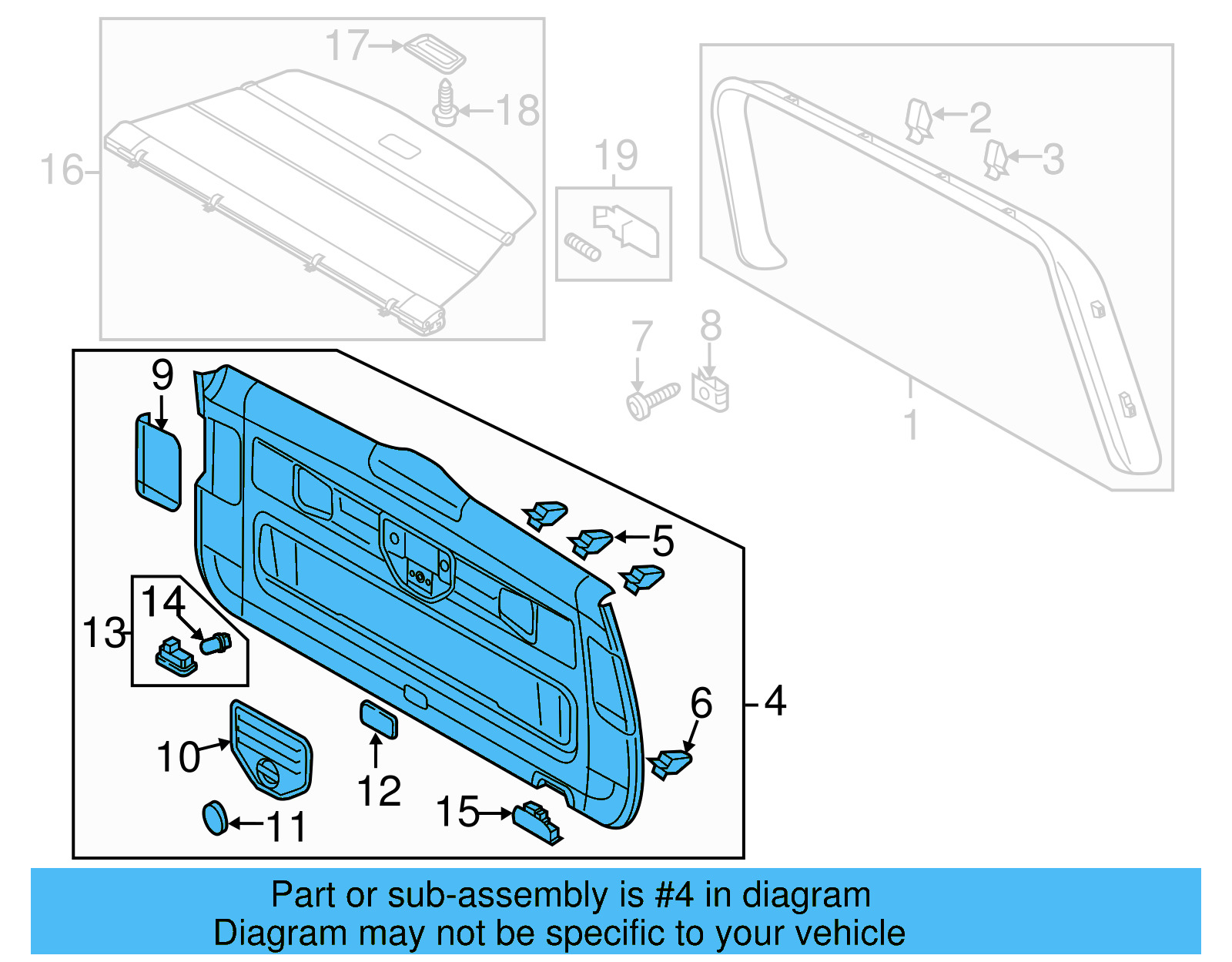 Lower Trim Panel 7P6-867-601-D-3G4 - View 2