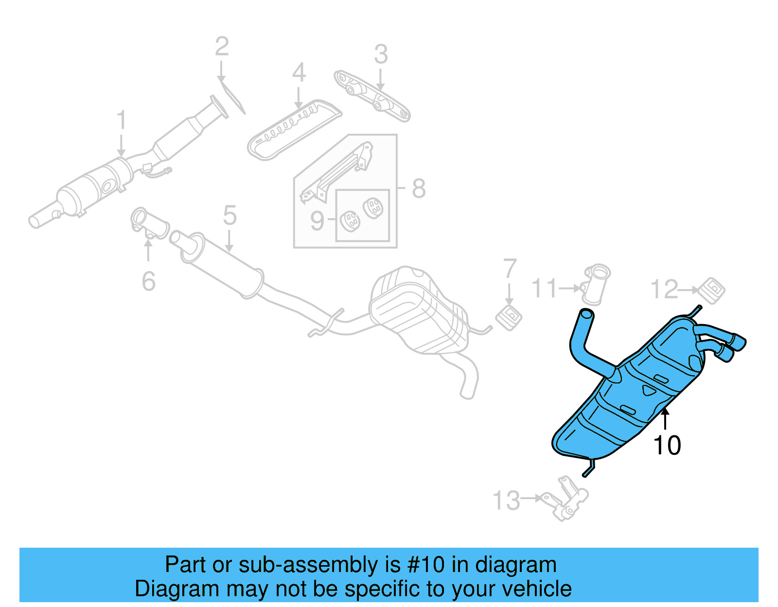 Resonator & Pipe 5K6-253-609-AF - View 9