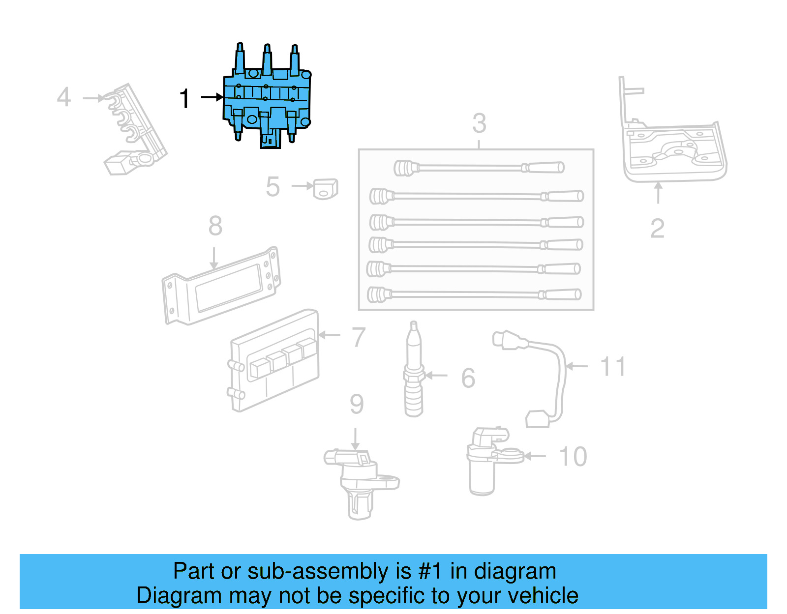 Ignition Coil 7B0-905-115-A - View 8