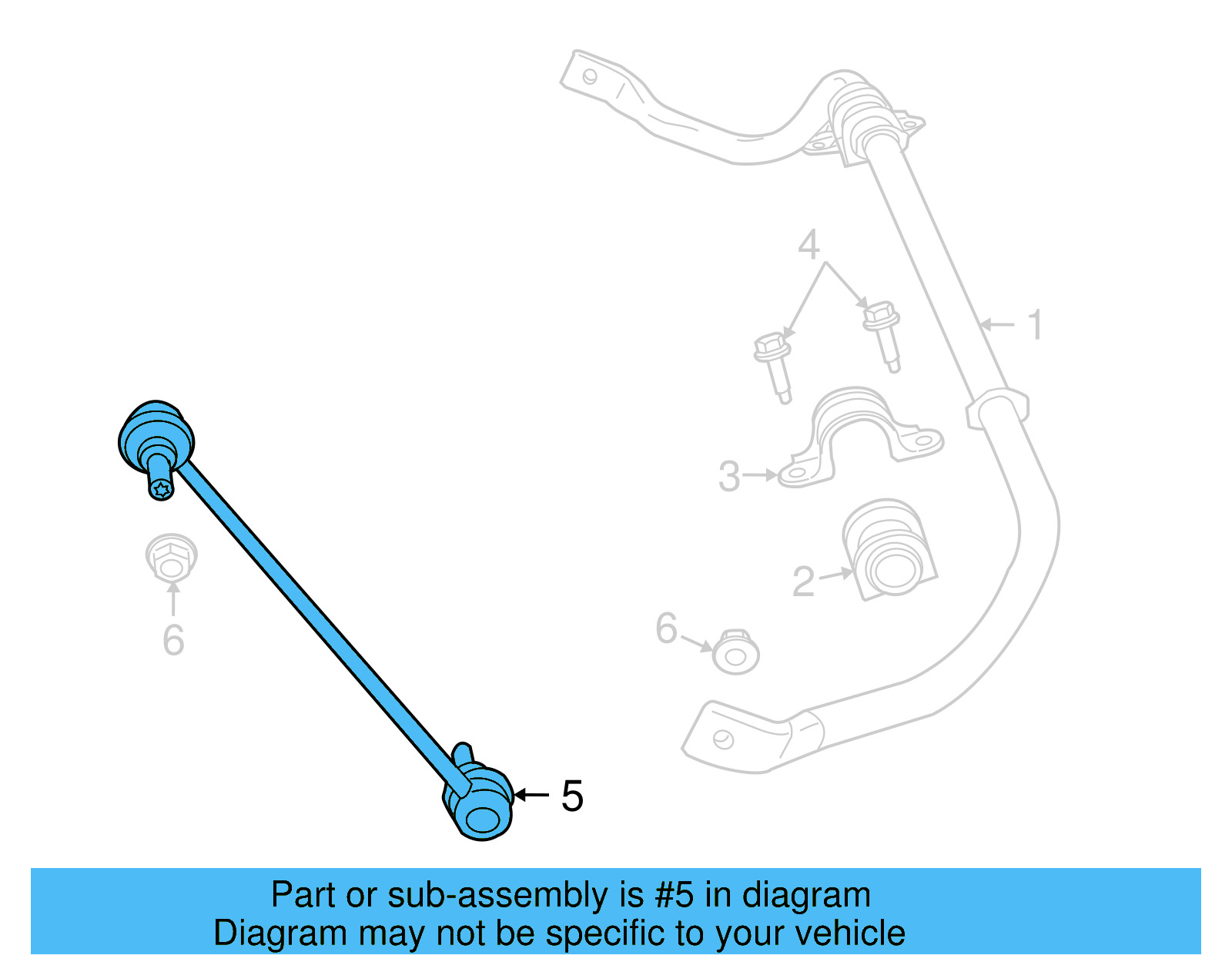 Stabilizer Link 7B0-411-315-A - View 2