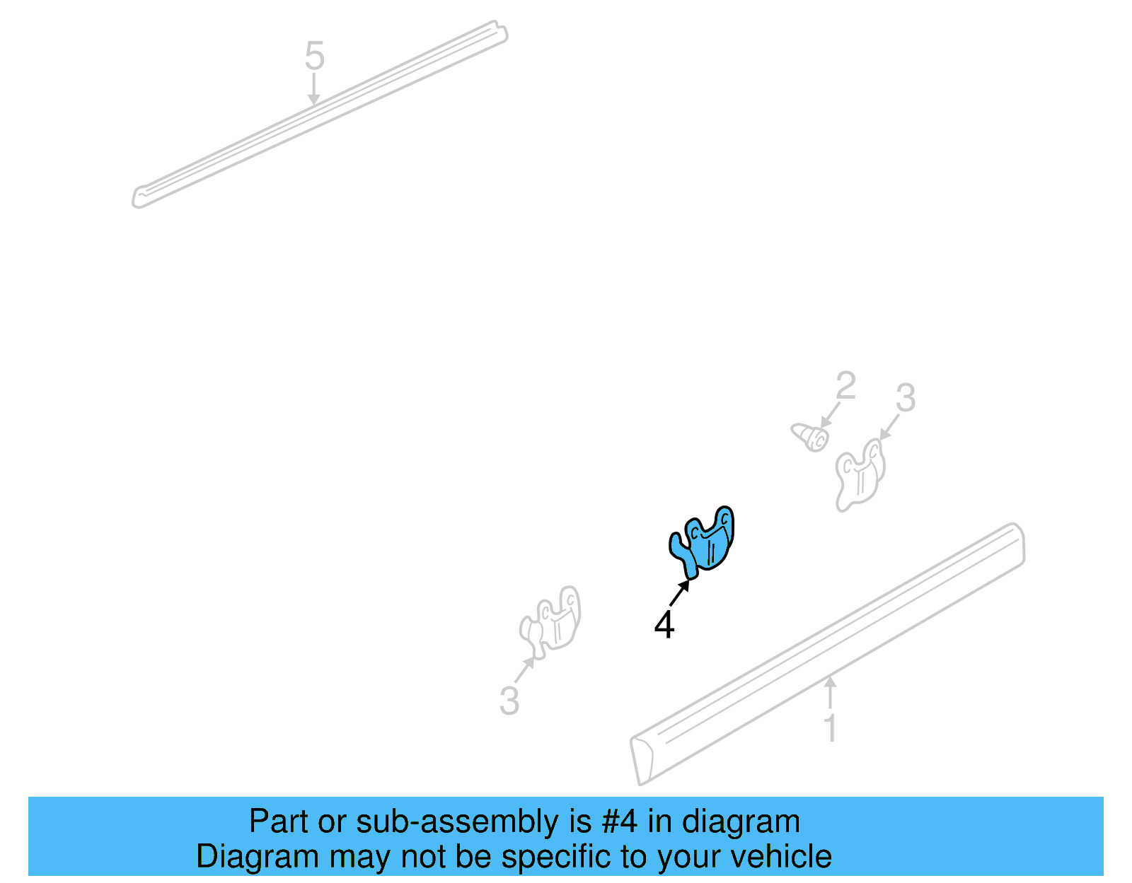 Molding Clip 1H0-853-585-B - View 7