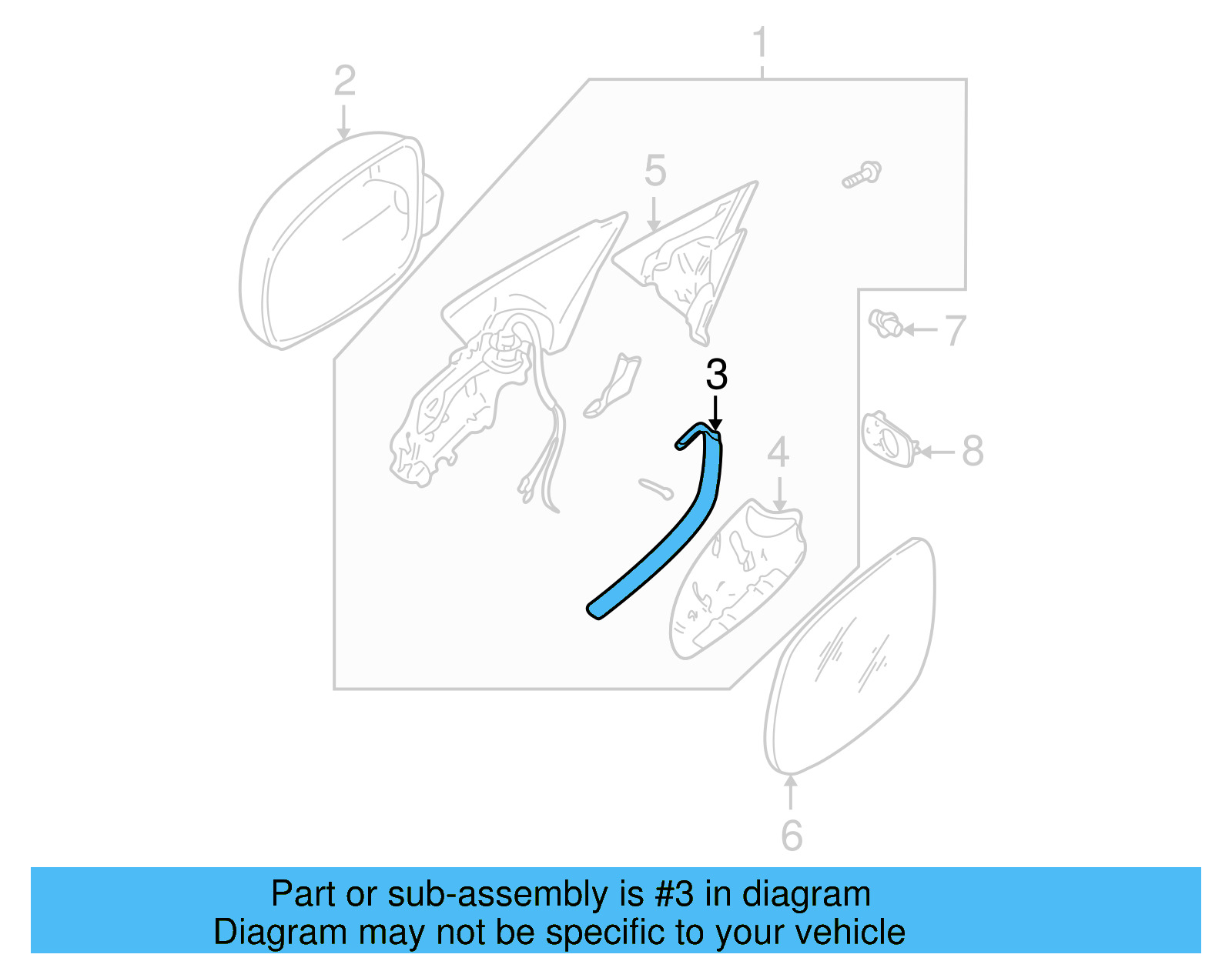 Inner Trim 3B0-857-601-01C - View 12