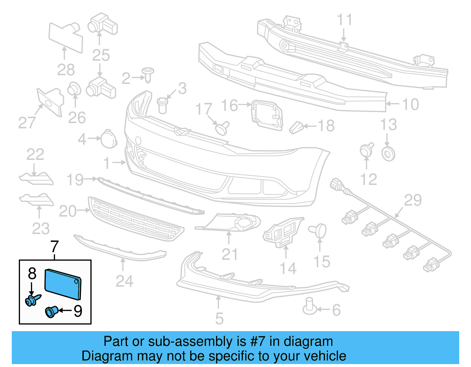 License Bracket 5C6-807-285-C-9B9 - View 8