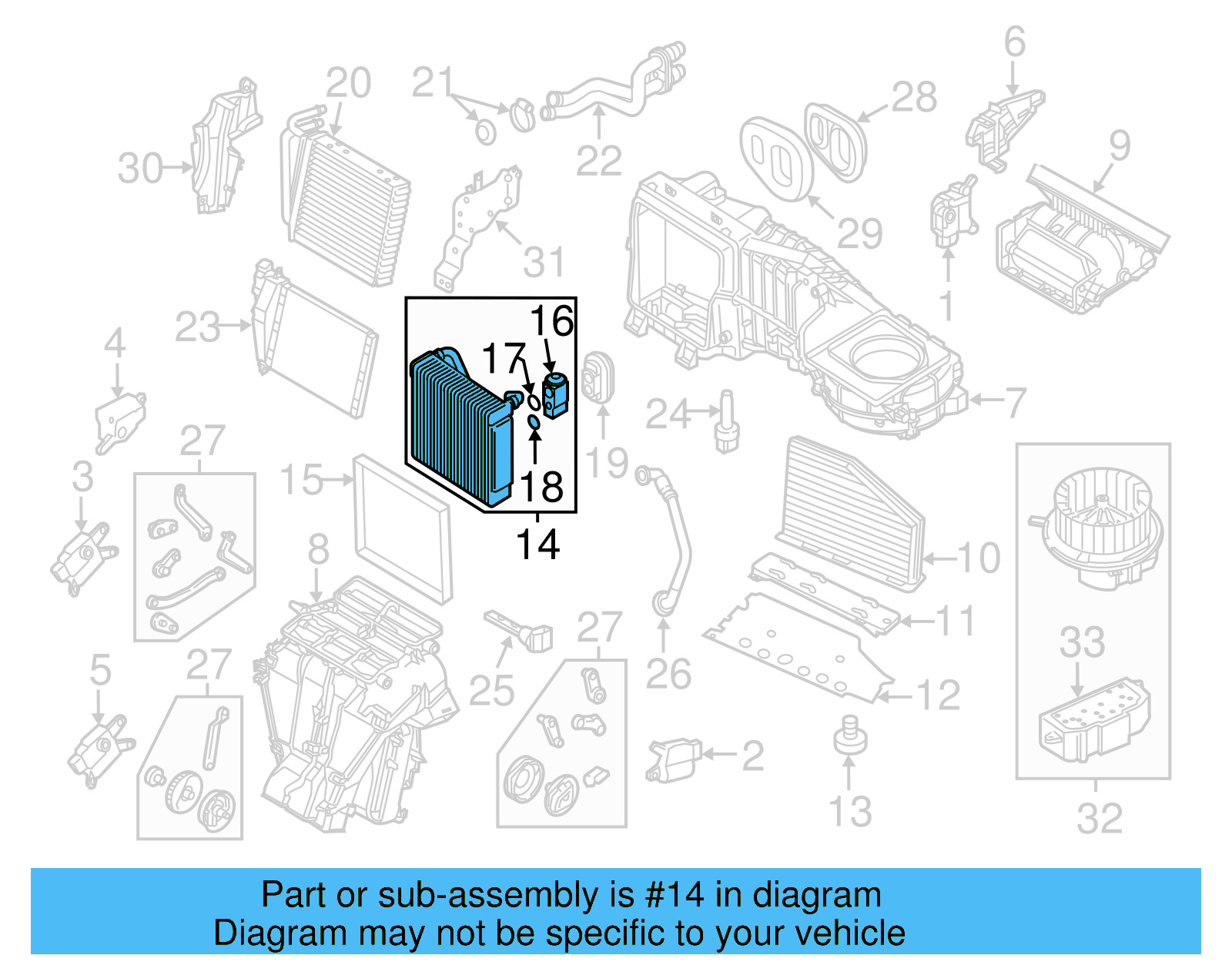 A/C Evaporator Core 561-820-103-A - View 19