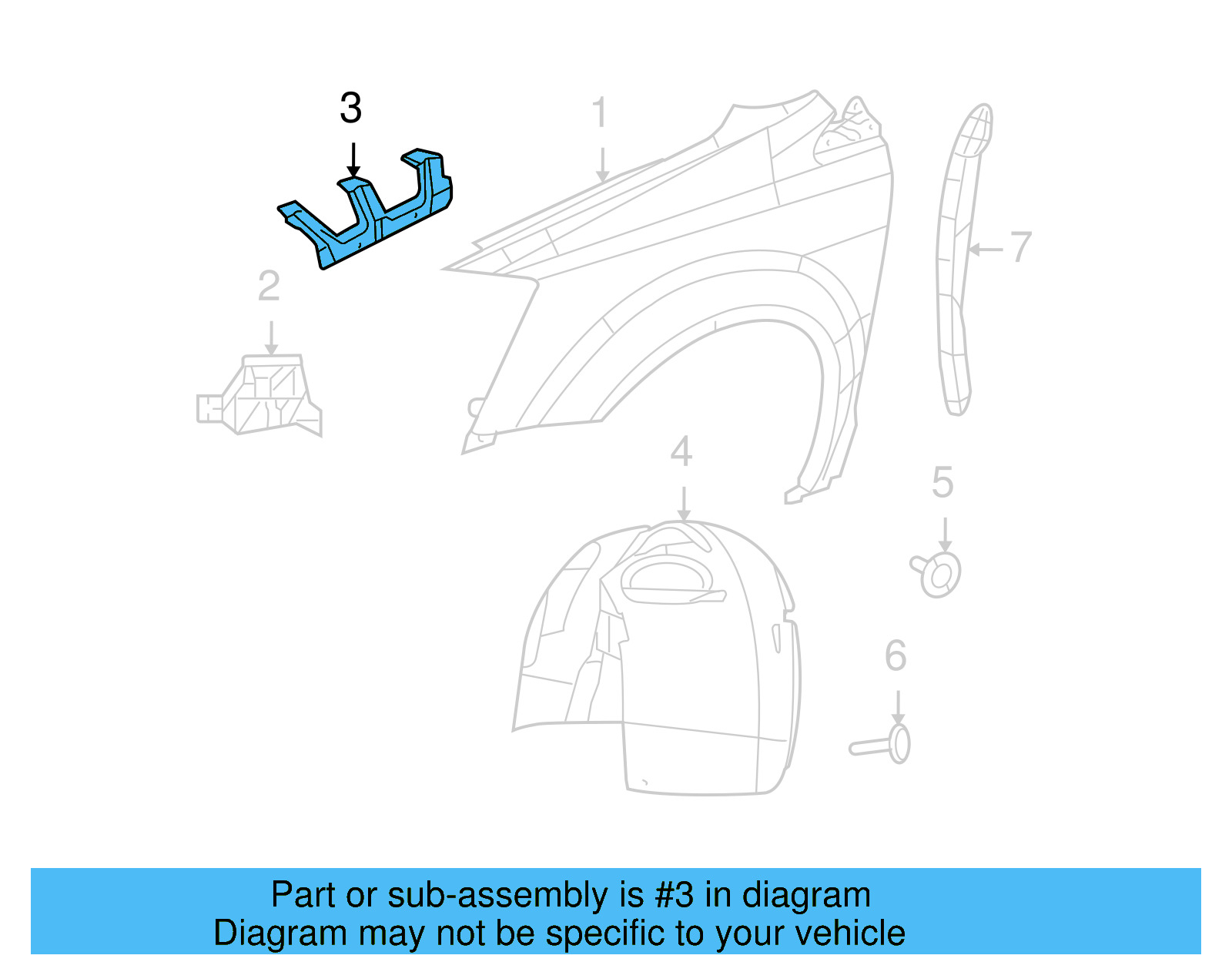 Center Bracket 7B0-821-155 - View 6