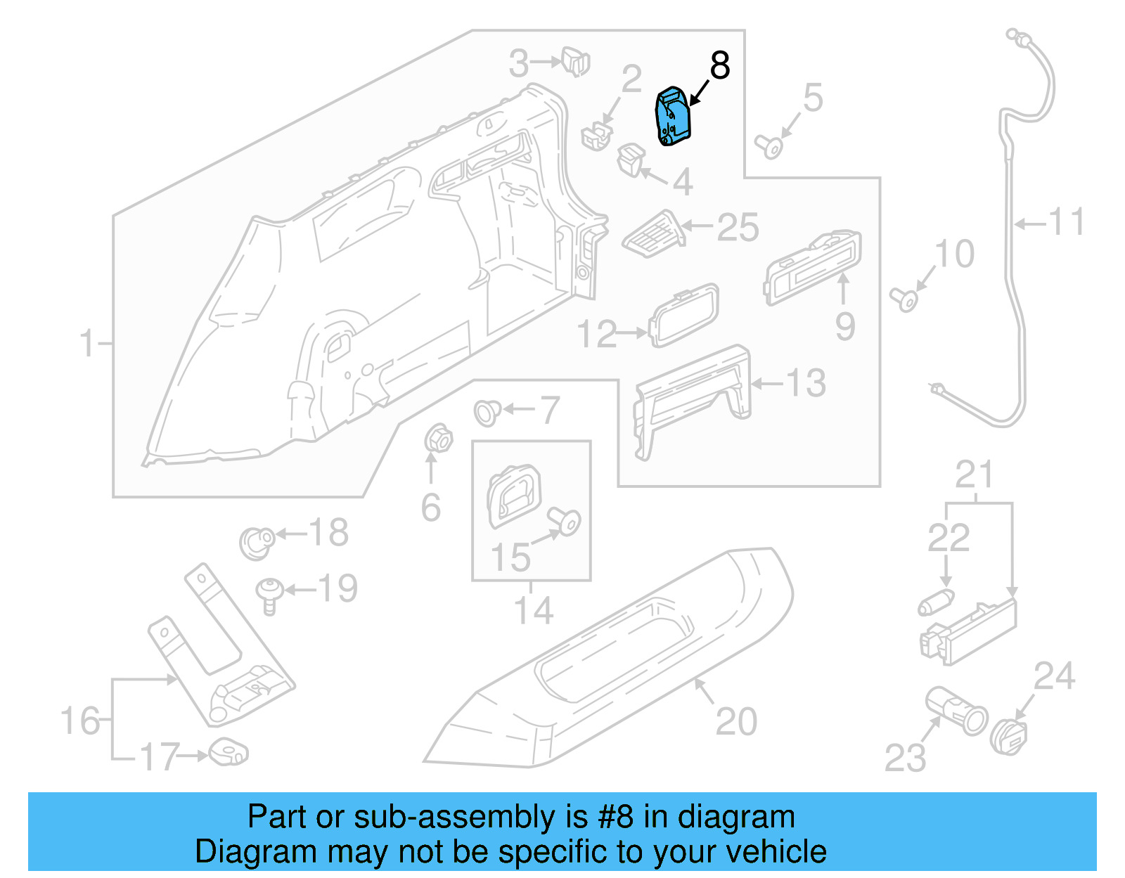 Tie Down Hook 3V5-867-615-9B9 - View 7