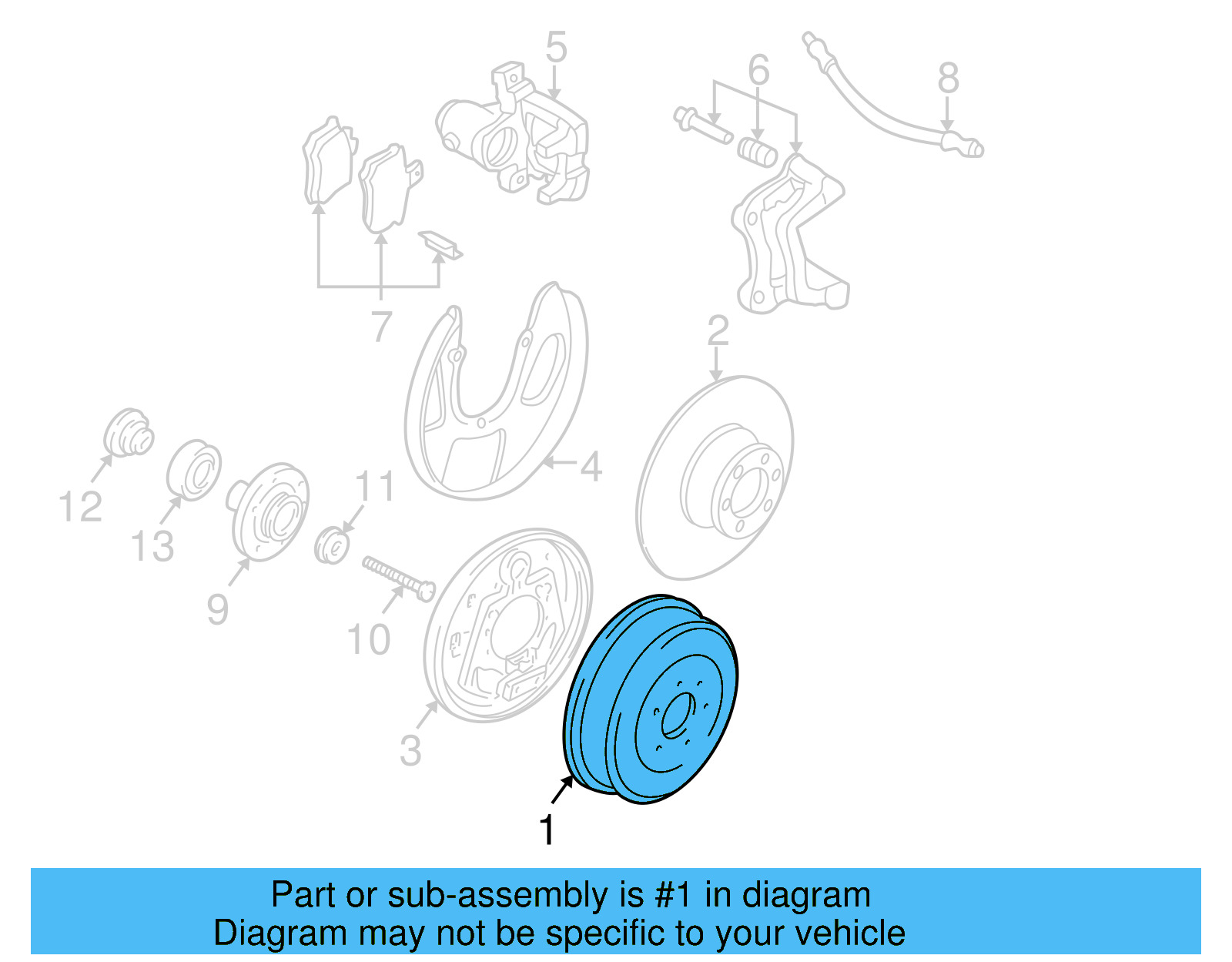 Brake Drum 701-609-617 - View 2