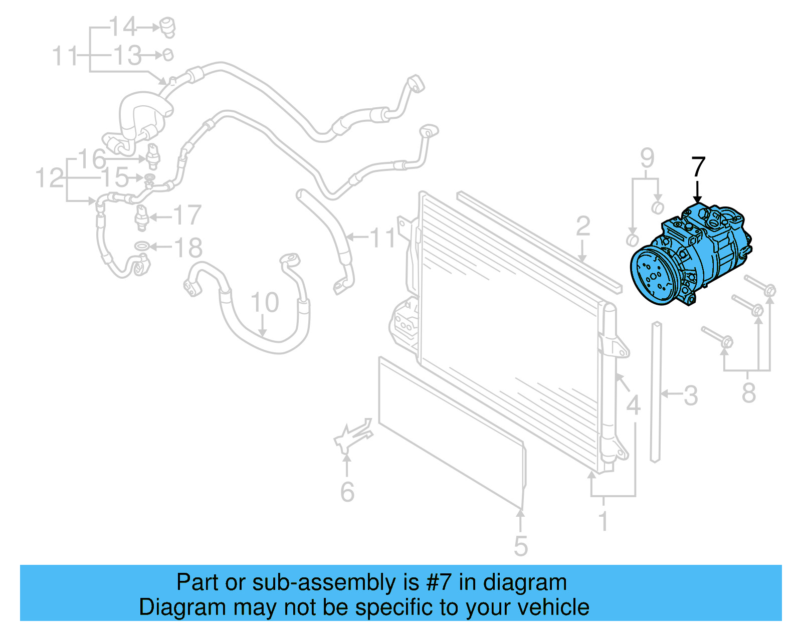 A/C Compressor 1K0-820-859-D - View 10