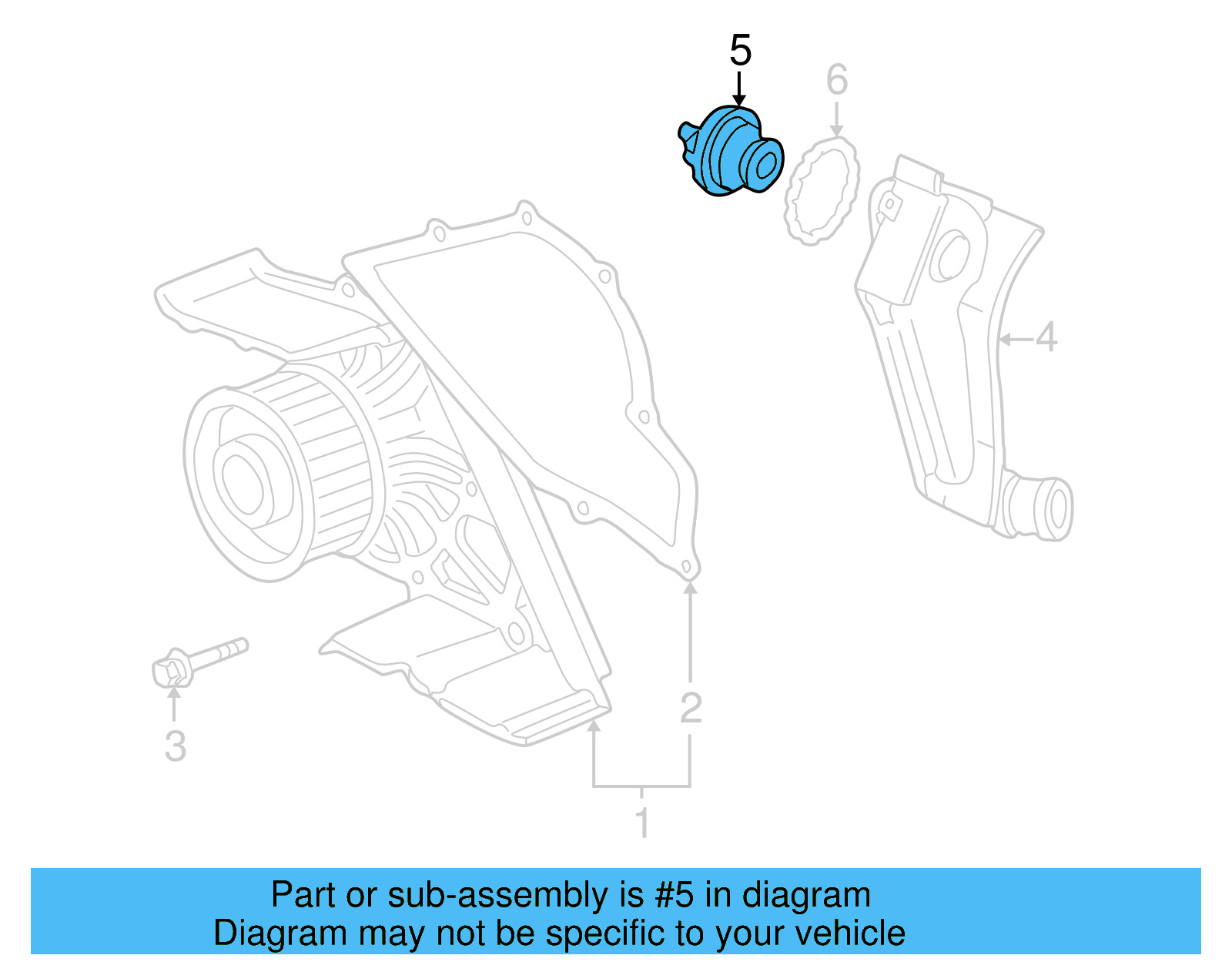 Engine Coolant Thermostat 078-121-113-G - View 13