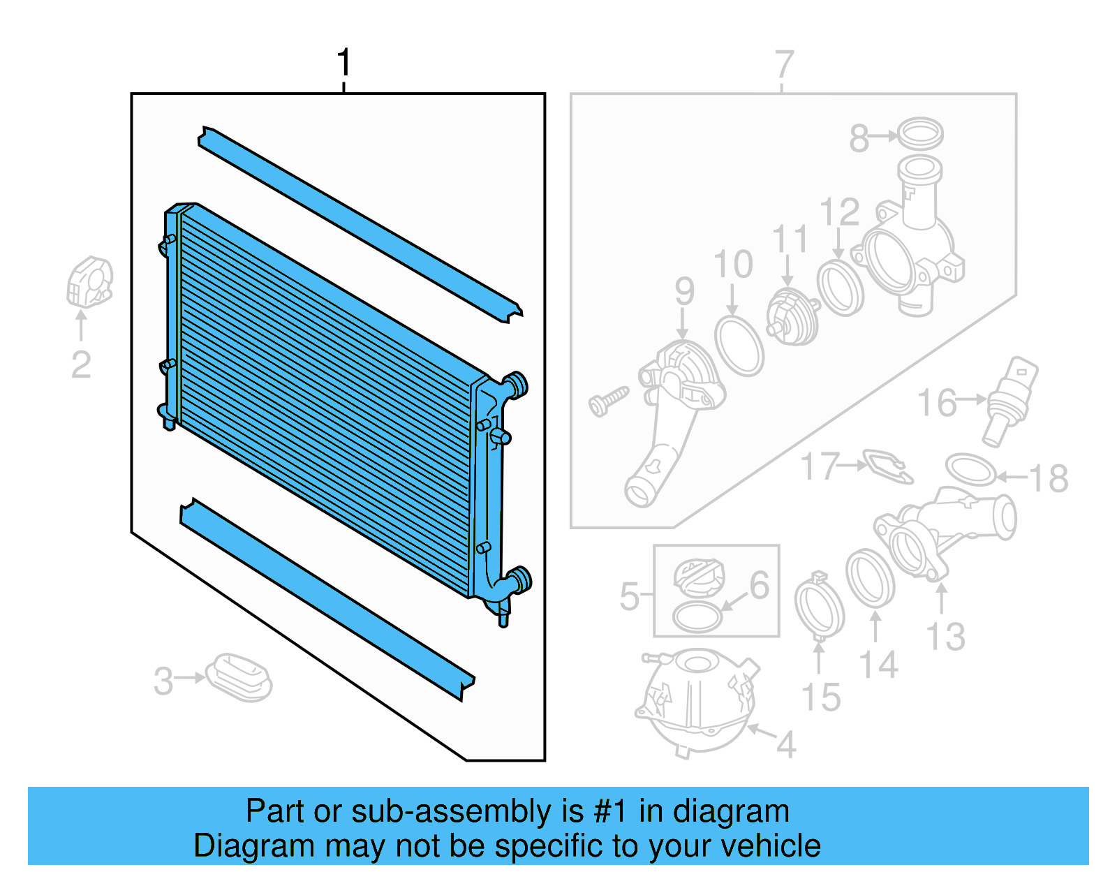 Radiator 5C0-121-251-E - View 11